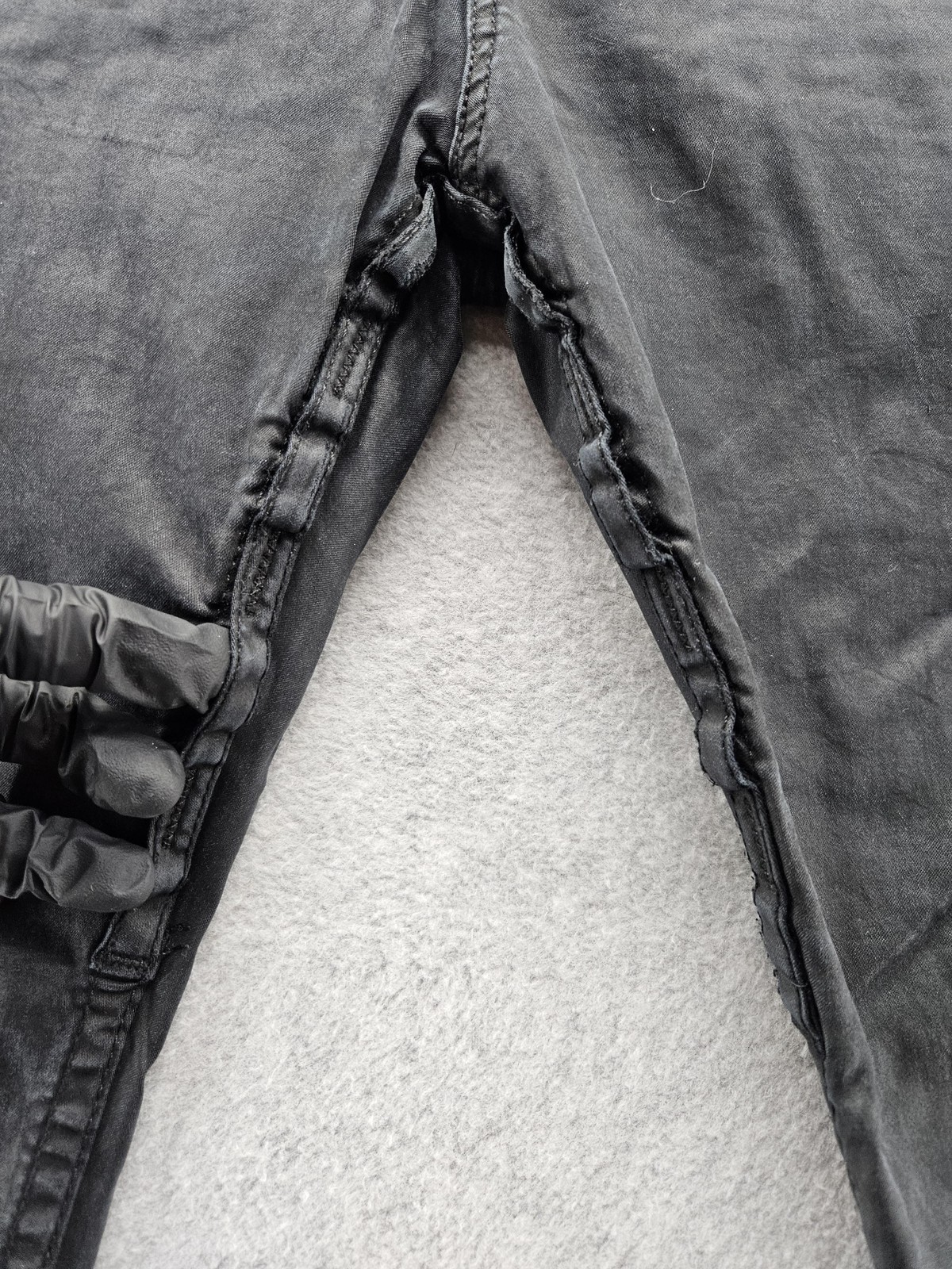 Robin’s Jean Pants Mens 40×30 Black Cargo Buckle Pockets USA Embroidered Wings