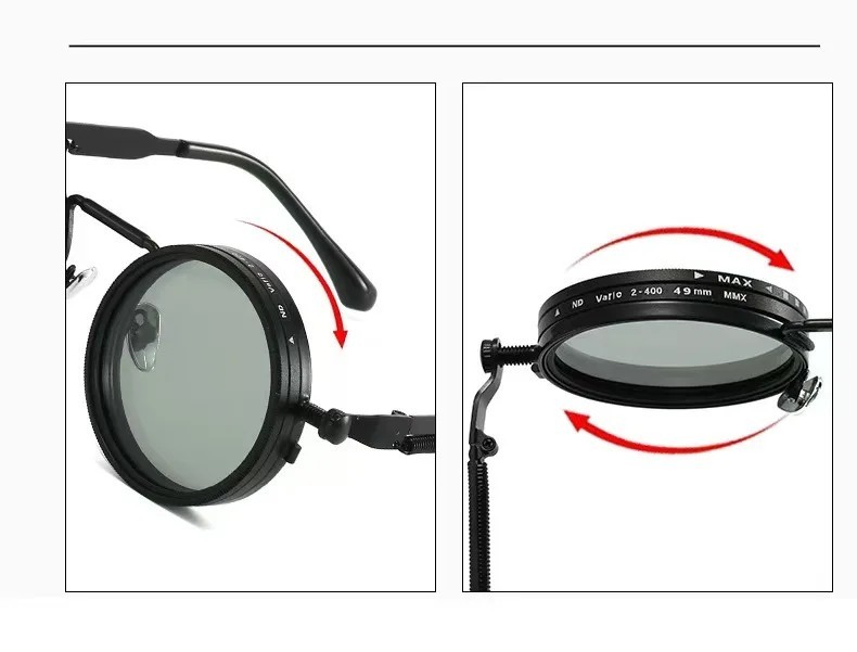 ND2 Adjustable Night Vision Driving Glasses Anti Glare UV Protection HD