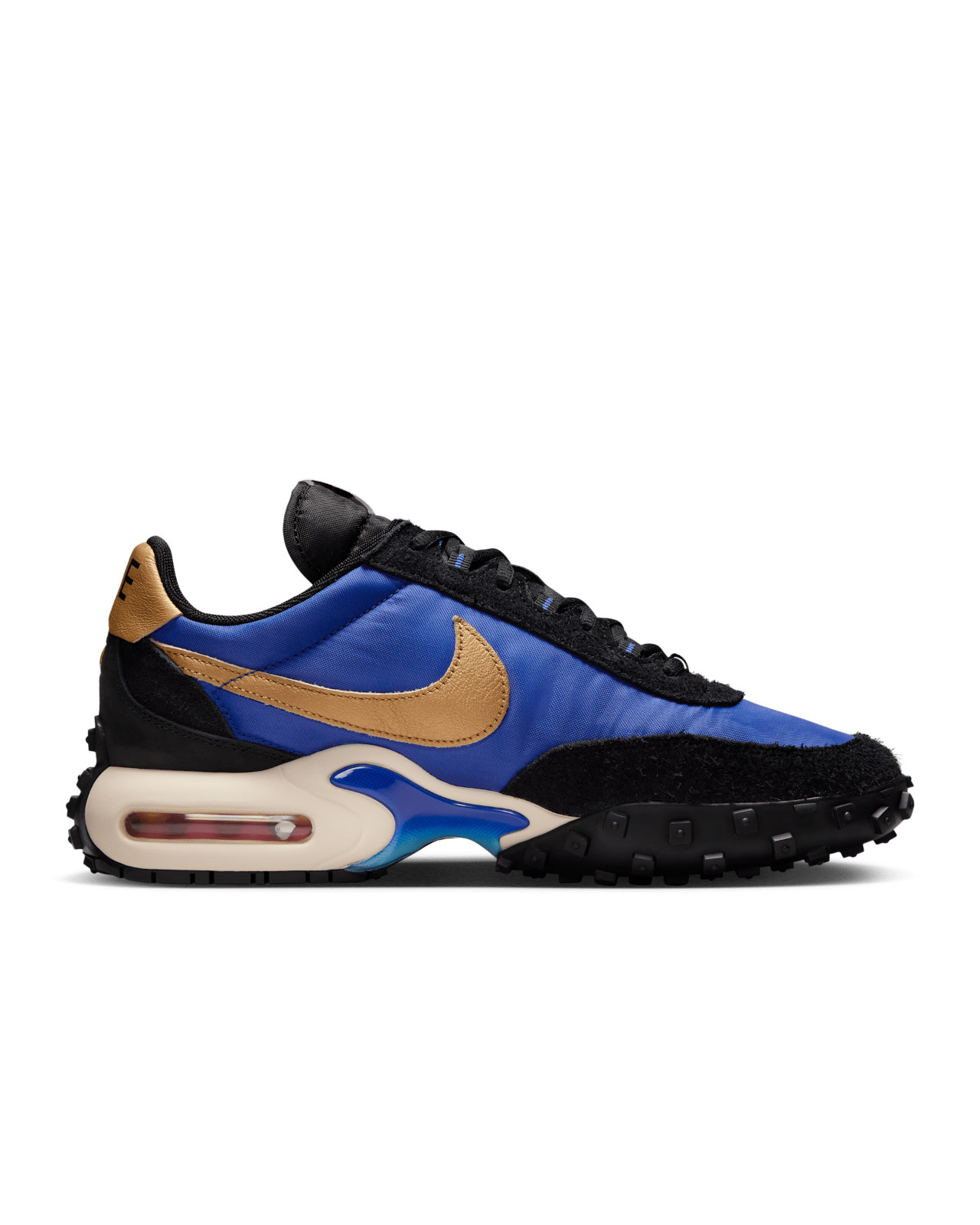 Nike Air Max Waffle SP “Black and Hyper Blue” FV6946-400 Sneakers New [US5-12]