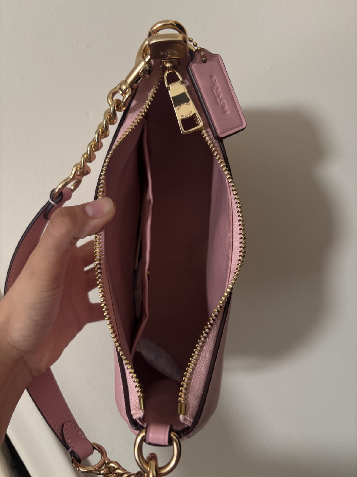 Authentic powder pink coach teri Cal51