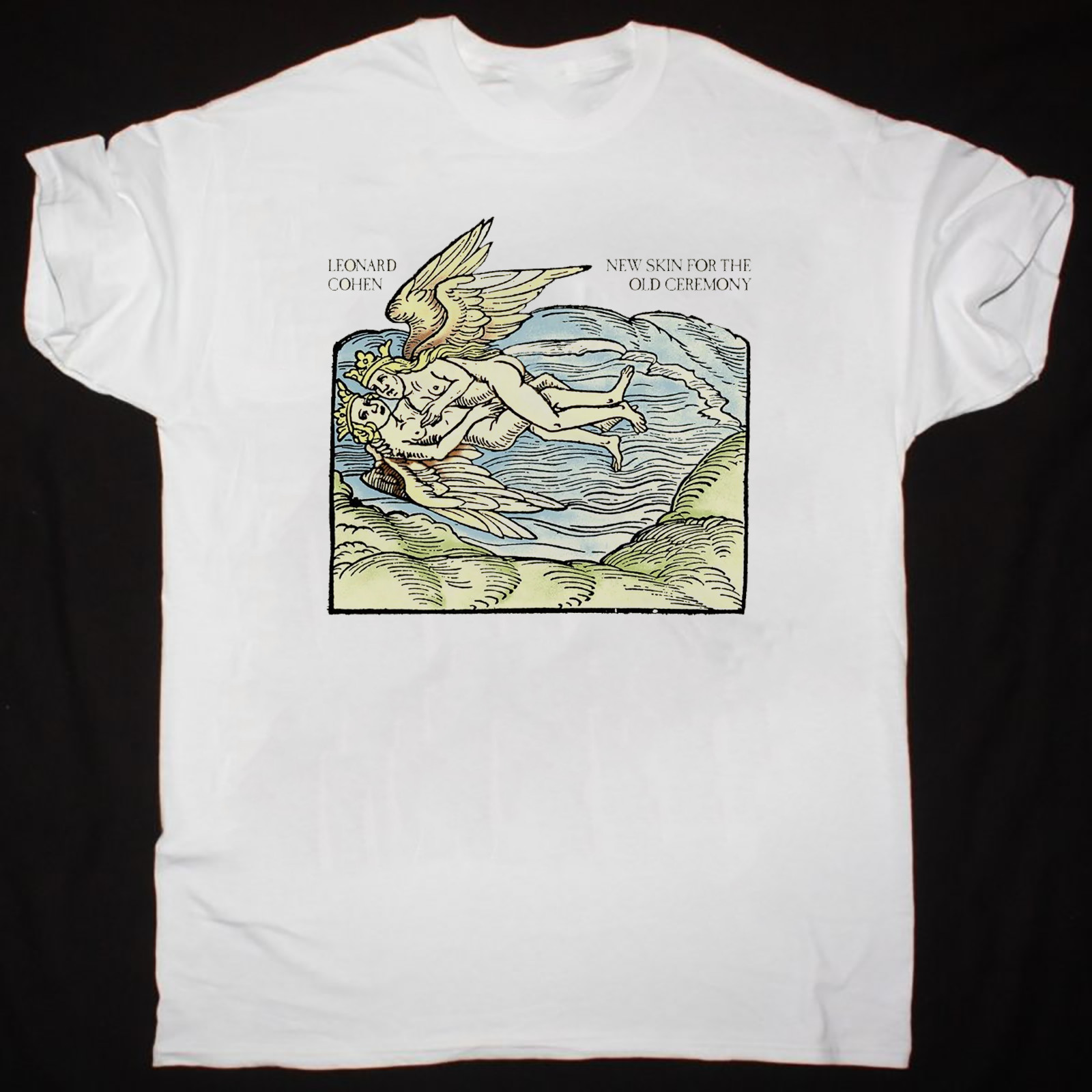 New Popular Leonard Cohen White T-Shirt Cotton Full Size