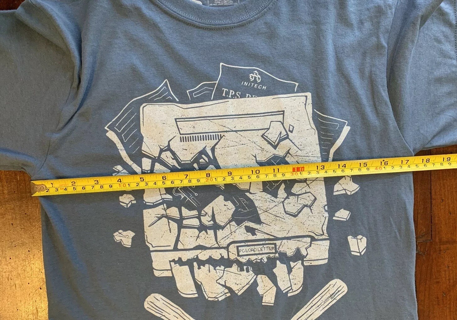 Loot Crate Exclusive OFFICE SPACE Movie Red Stapler Copy Machine Small Shirt
