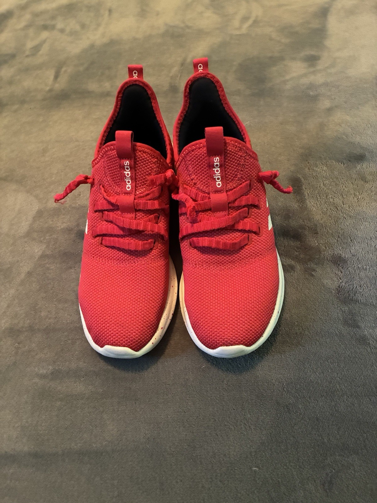Women’s Adidas Cloud foam Pure – Red And White – Size 7 – Pre Owned