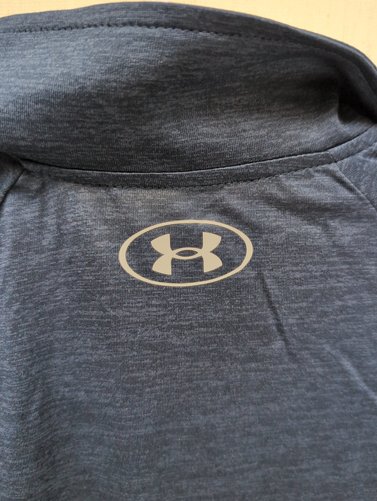 Men Under Armour Tech 2.0 1/2 Zip Sz L Navy Blue Long Sleeve Training Top BR0