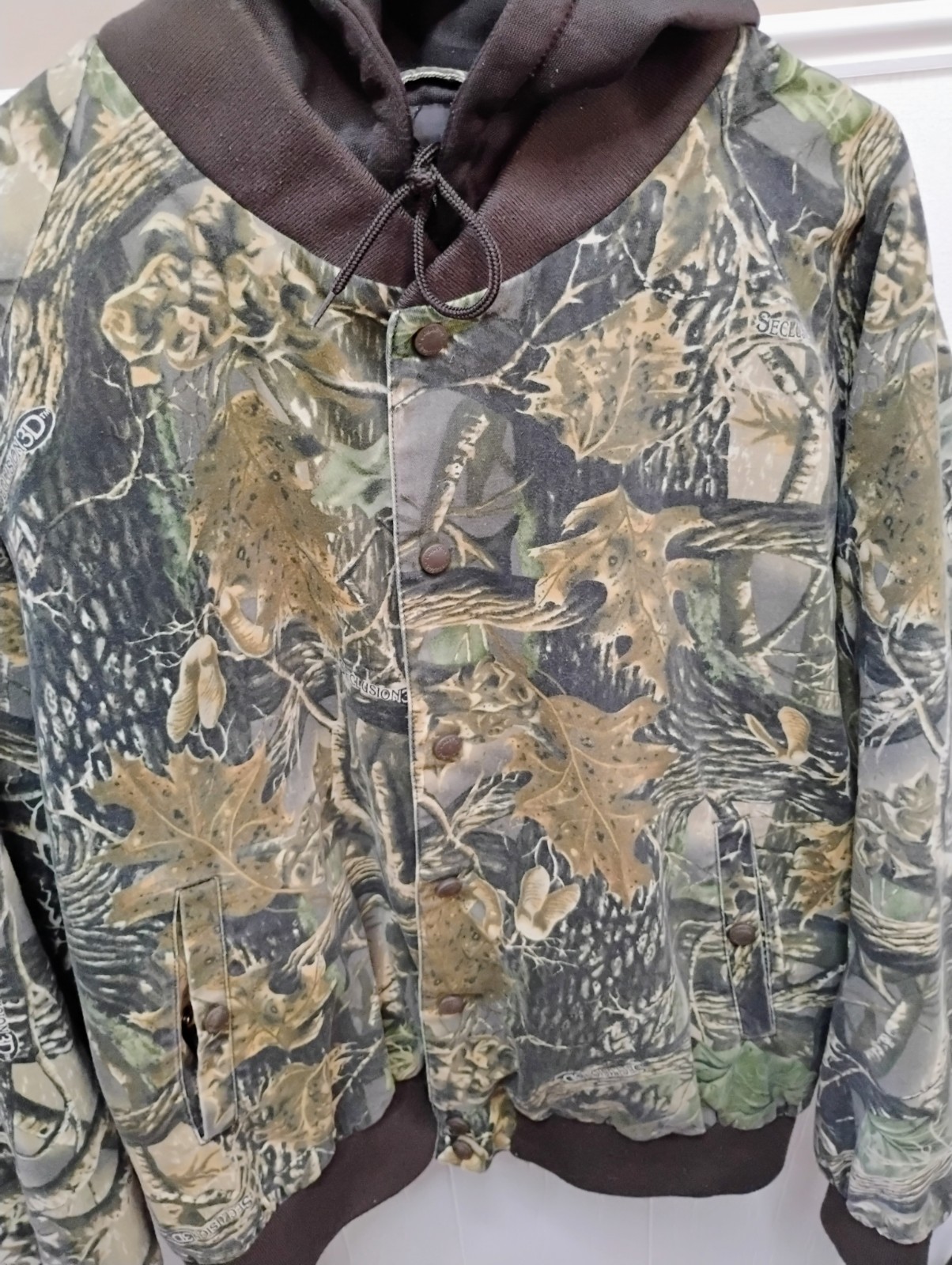 Cabela’s Camo Jacket Mens XL Seclusion 3D Hooded Thinsulate Bomber Hunting