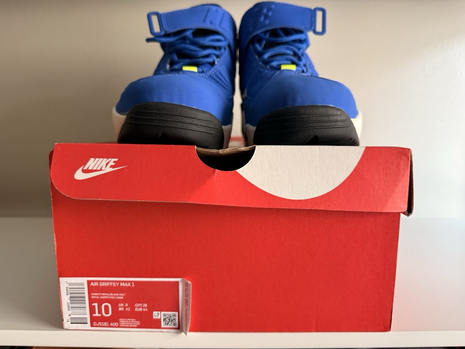 Nike Air Griffey Max 1 DJ5161 400 Varsity Royal Black-Volt (Men’s 10) NEVER WORN