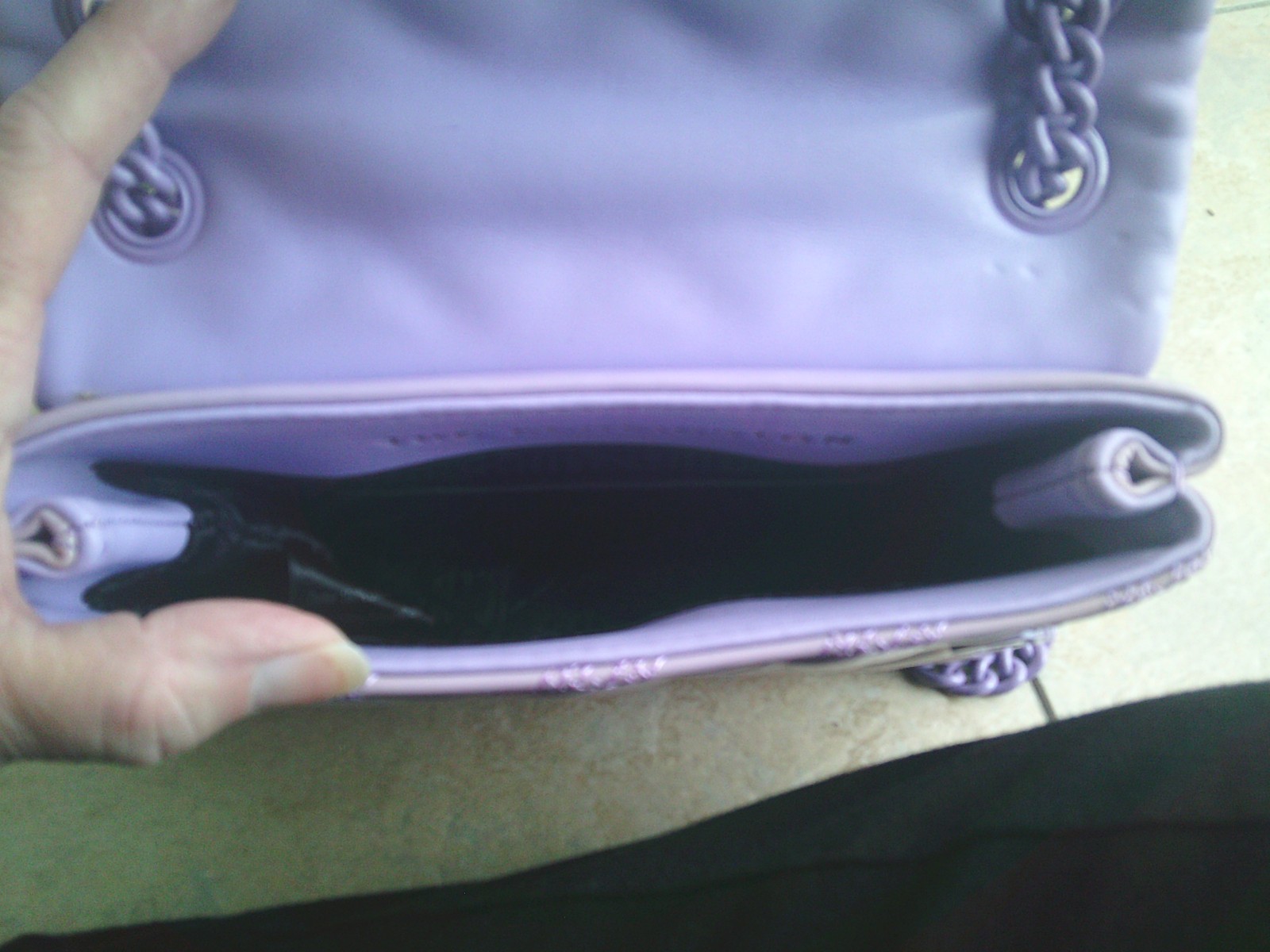 READ DESCRIPTION KURT GEIGER LONDON MINI KENSINGTON DRENCH PATENT LEATHER BAG