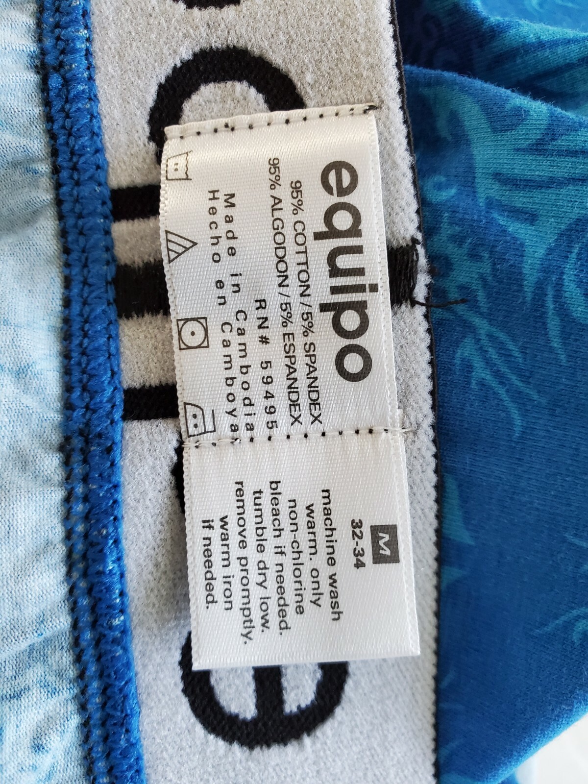 Equipo Cotton Spandex Boxer Brief Underwear size (Variations)