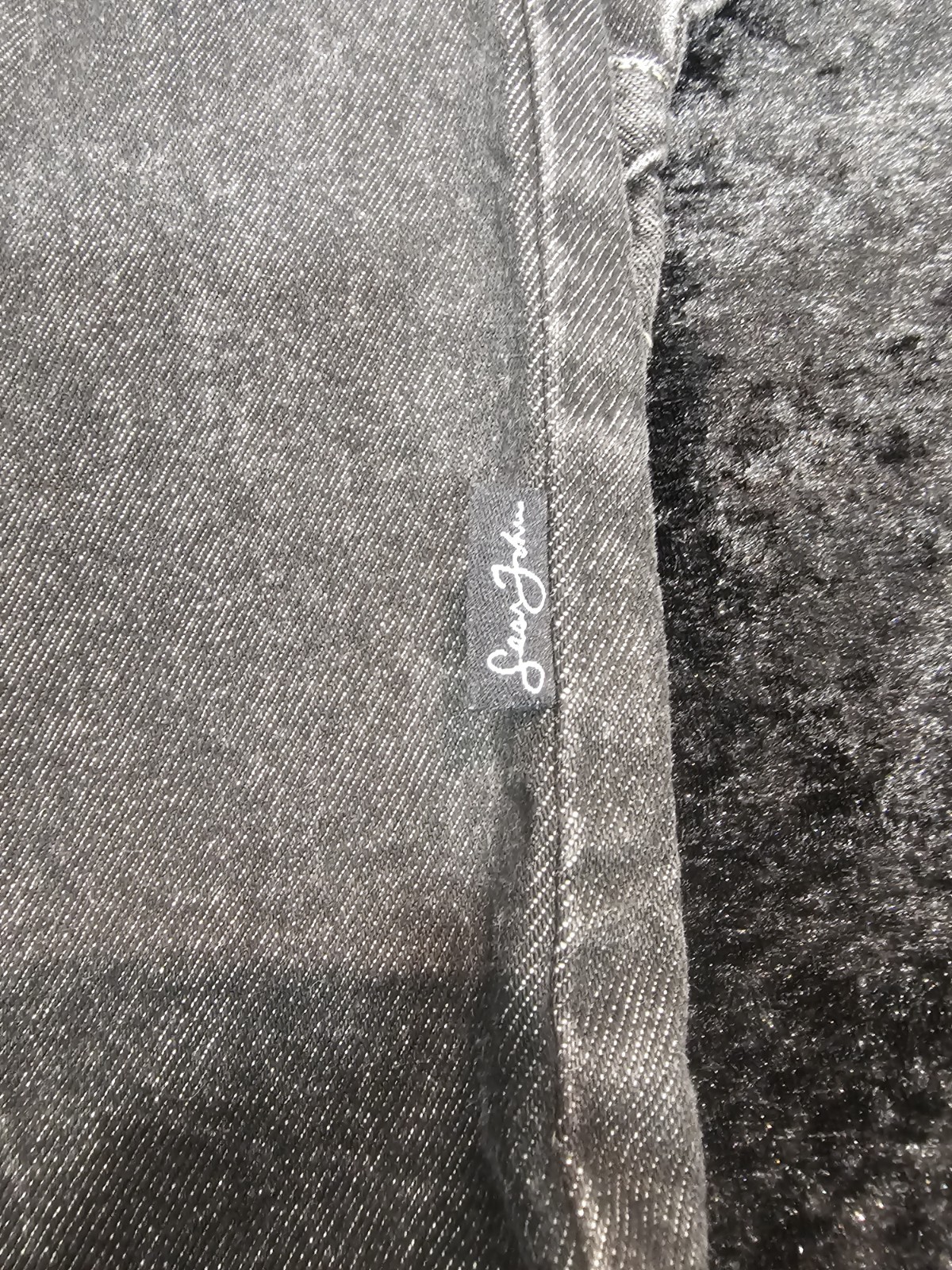 Vintage SEAN JOHN Carpenter Button Up Black Denim Jacket VTG Men’s XXL