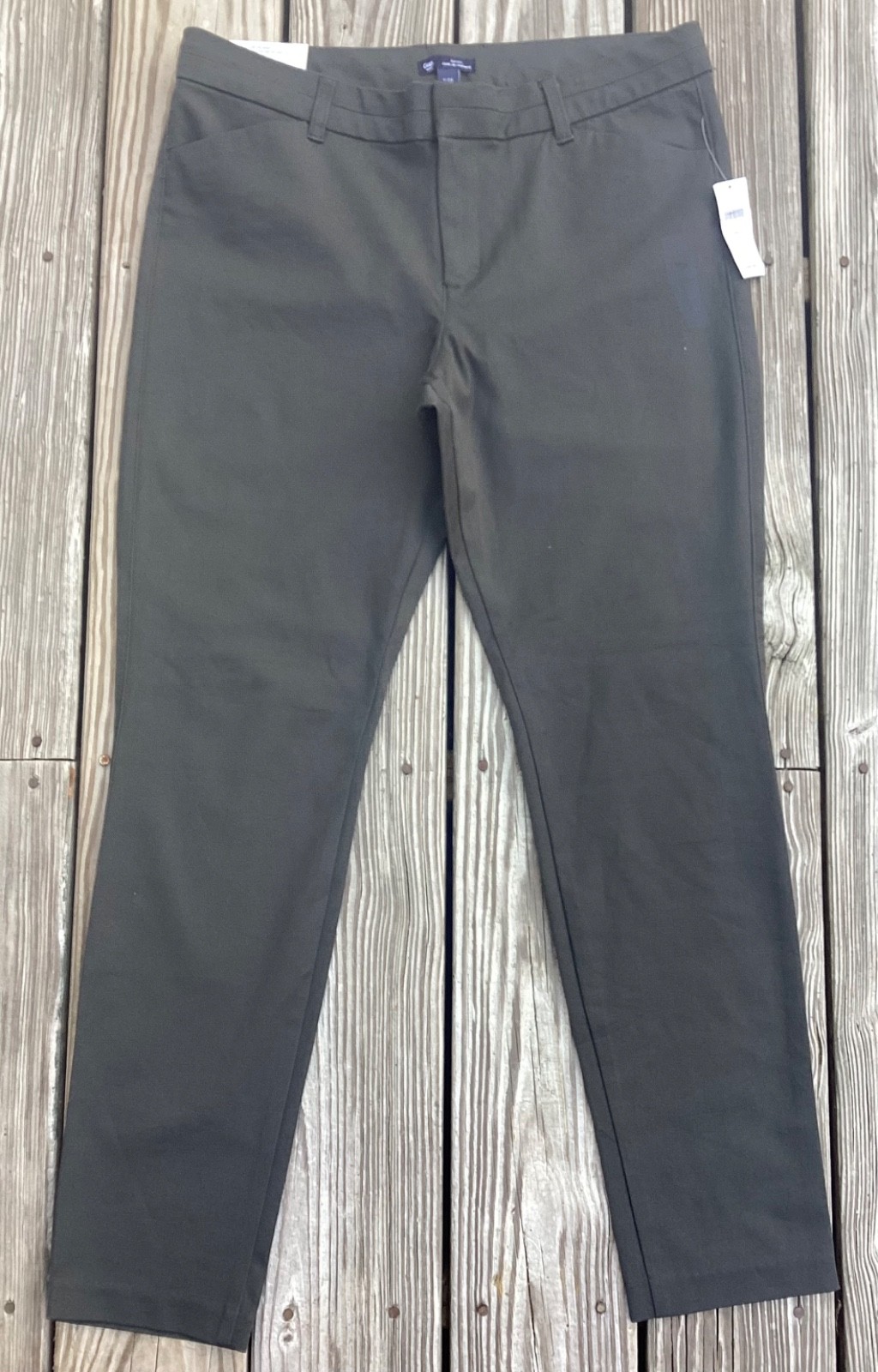 Gap Slim City Dark Gray Pants, 12, NWT, msrp $49.99 *SALE*