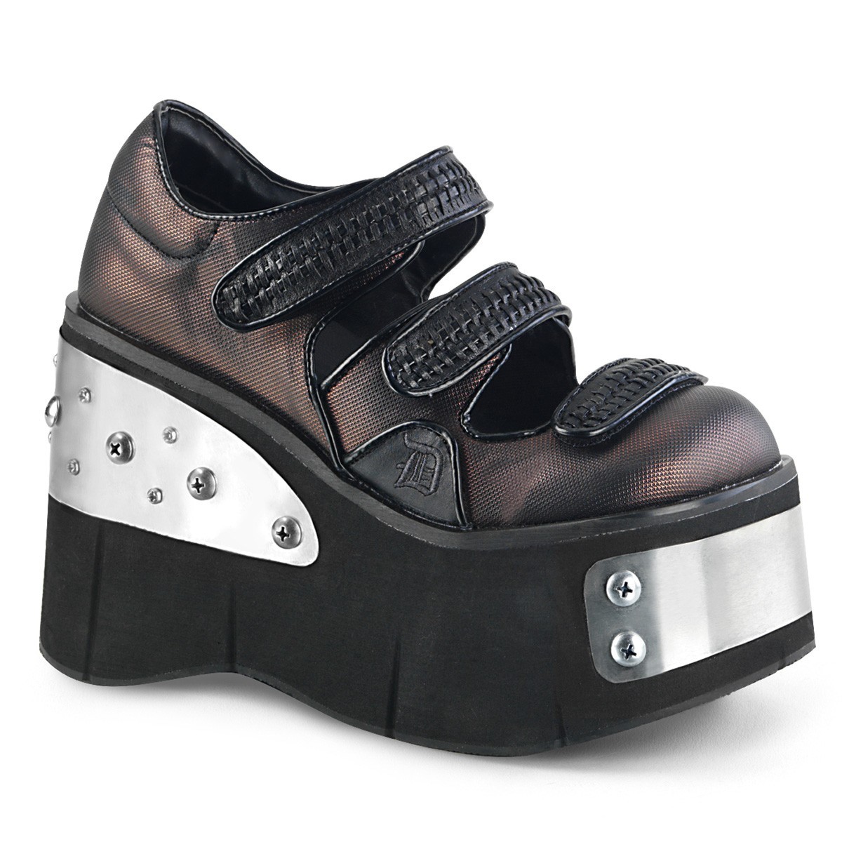 BLACK PEWTER 4.5″ HEEL PEWTER/VEGAN MARYJANE WOMAN’S Sz 5 6 7 8 9 10 11 12