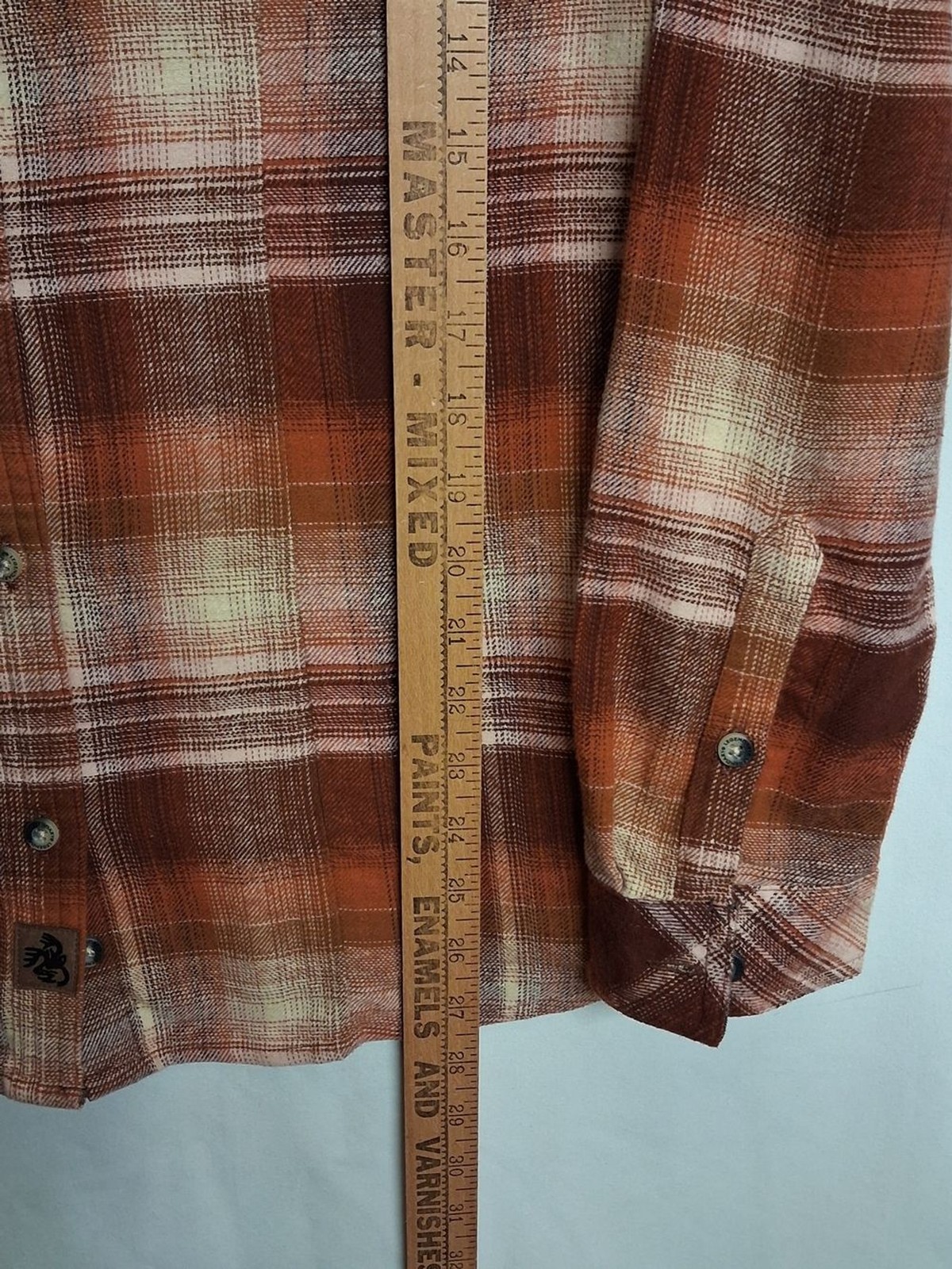 LEGENDARY WHITETAILS Plaid Button Down Shirt Brown Tan Long Sleeve Small
