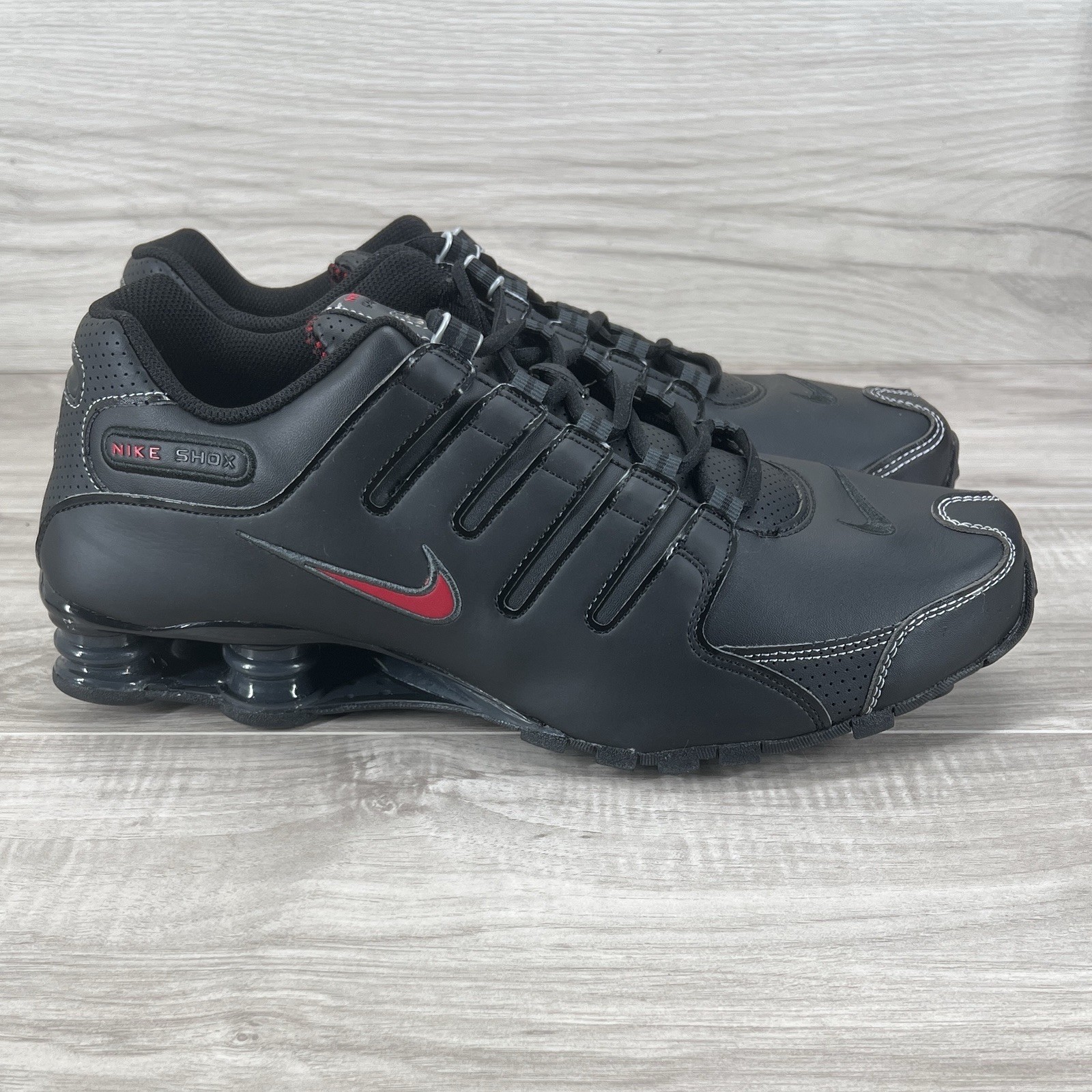 Nike Shox NZ (378341 017) Black Varsity Red New Mens Size 9.5