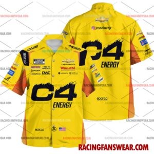 Jesse Love Nascar Racing 2026 Uniform Apparel Hawaiian Polo Shirts