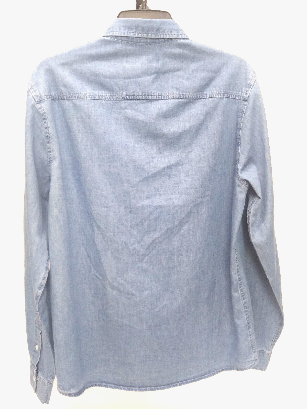 FOREVER 21 Men’s longsleeve shirt, SZ small, blue, 2 button cuff & closure