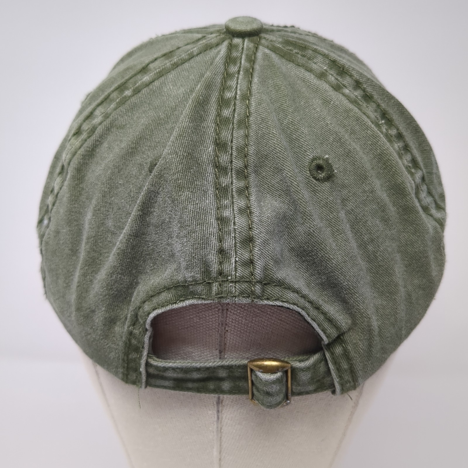 Unbranded Slideback Hat Green Solid One Size Adjustable Outdoor Blank