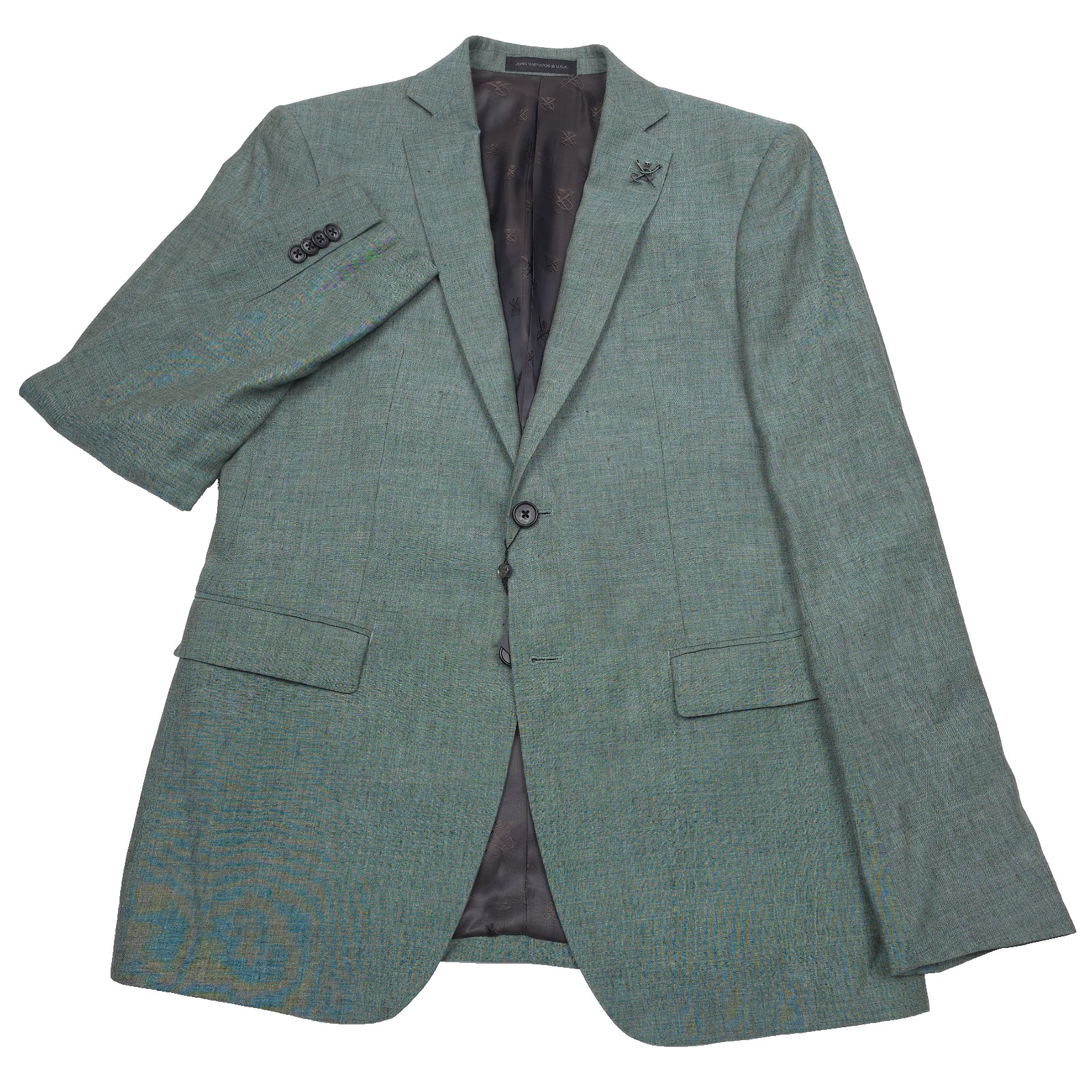 John Varvatos Bleecker-JN Suit Jacket Mens 42R Wool & Linen Blazer Sport Coat