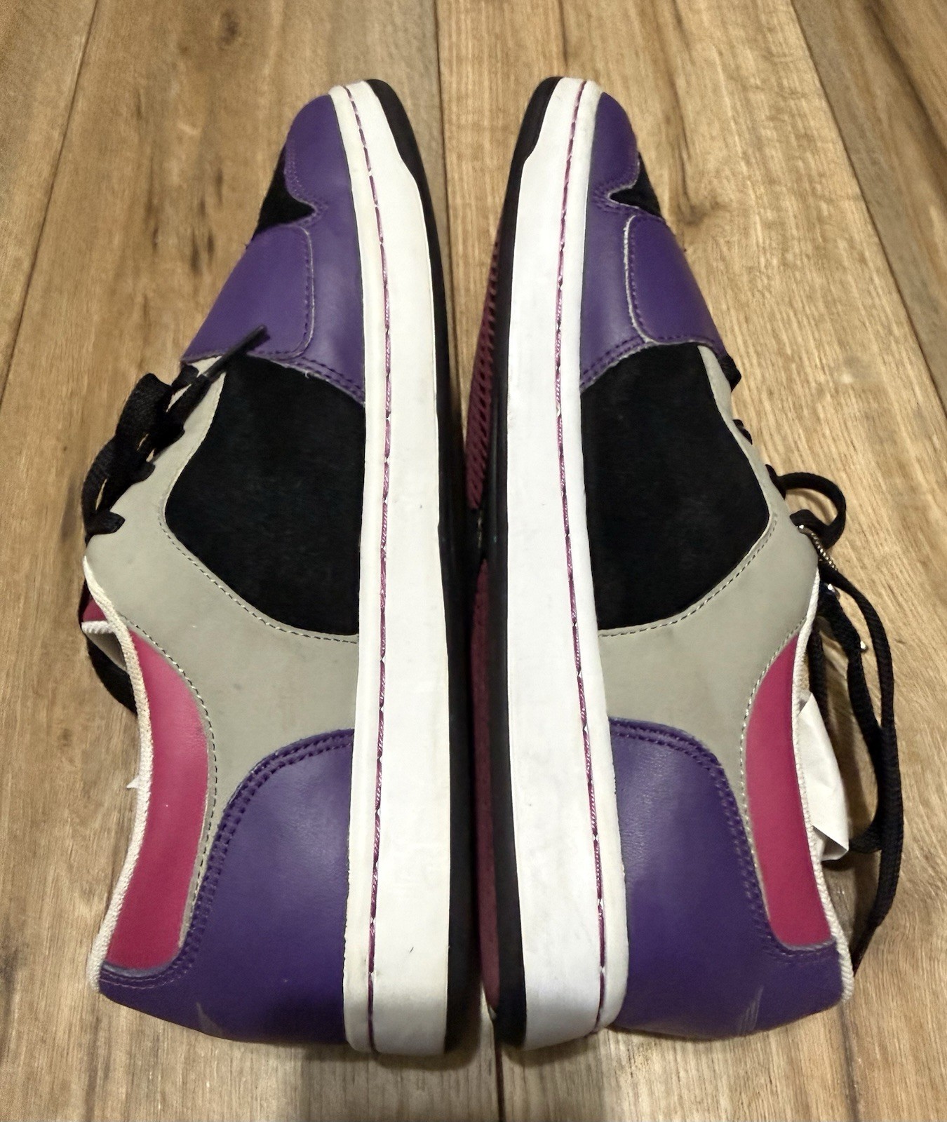 Creative Recreation Cesario Lo Leather Suede Sneaker Mens 9.5 Purple Pink Black
