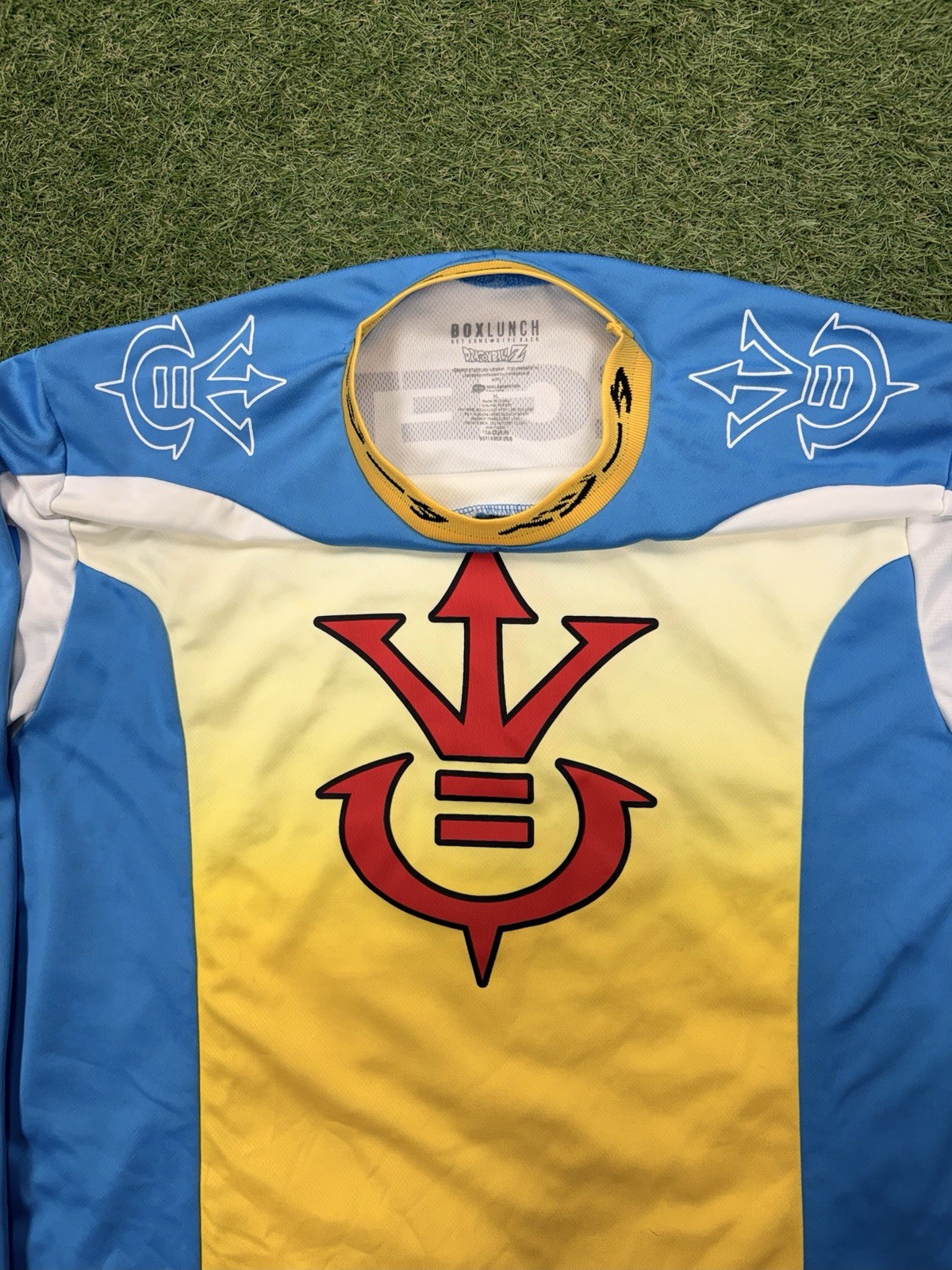 Dragon Ball Z Vegeta Katakana Motocross Jersey – BoxLunch Exclusive Sz XL