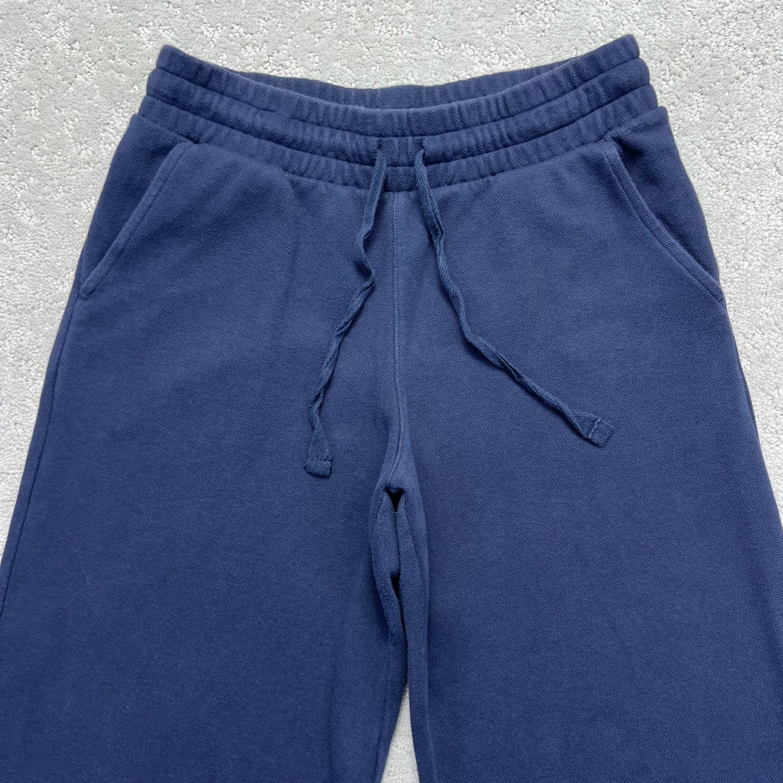 Caslon Lounge Pants Womens Small Navy Blue Wide Leg Stretch Pull On Drawstring