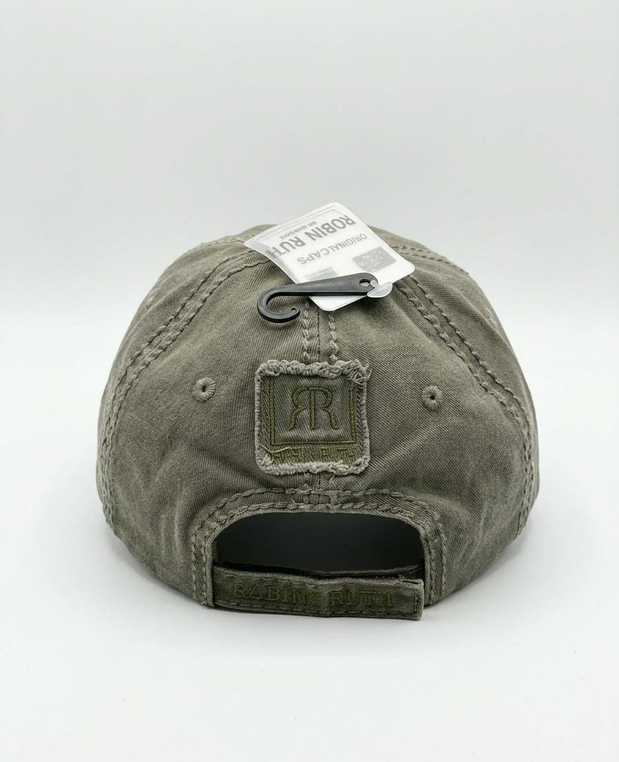 California Bear Embrodery Baseball Cap Washed Cotton Adjustable Unisex Adult Hat