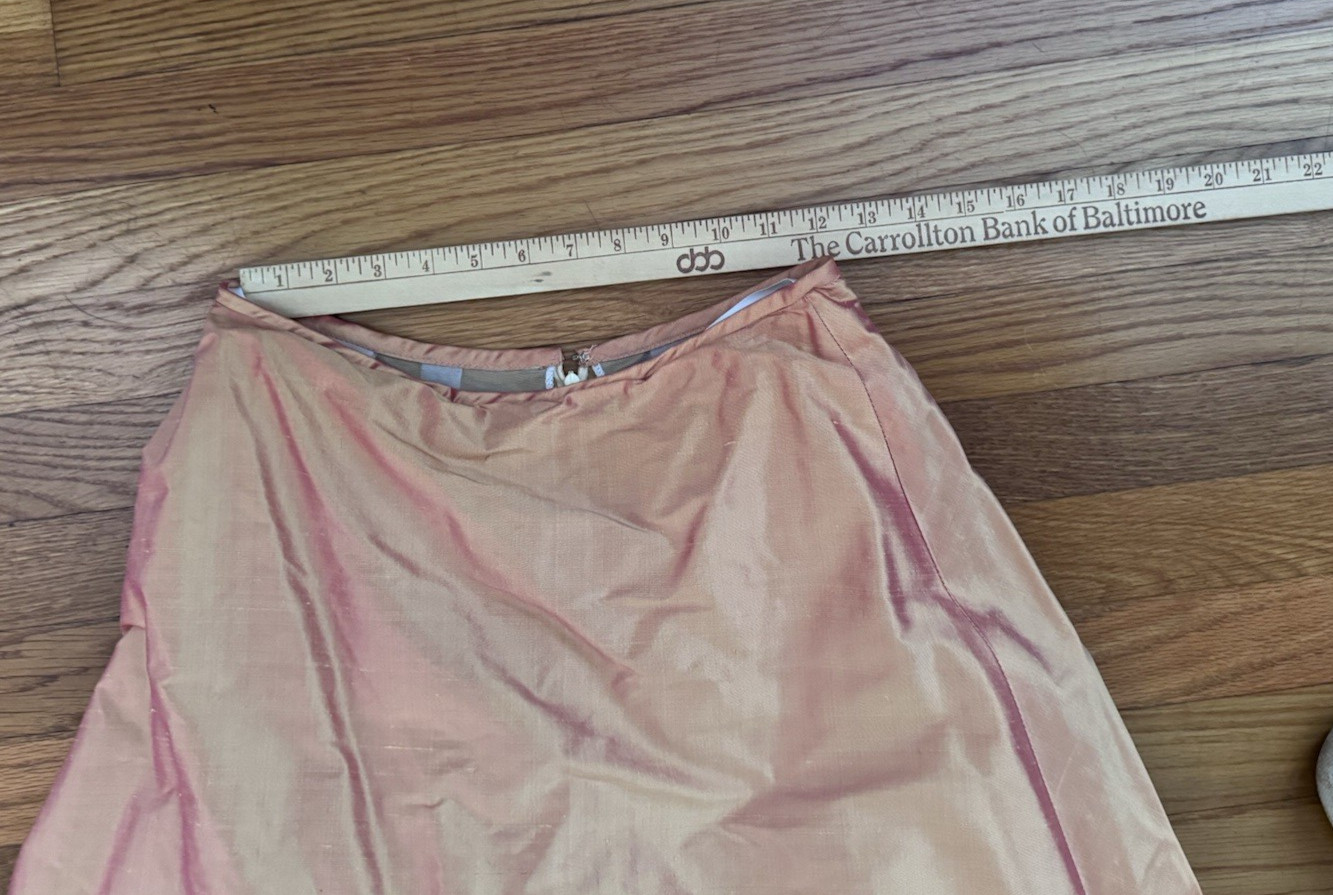 LAZARO Taffeta Soft Gold Marigold Layered Tulle Strapless Costume Party Dress 8