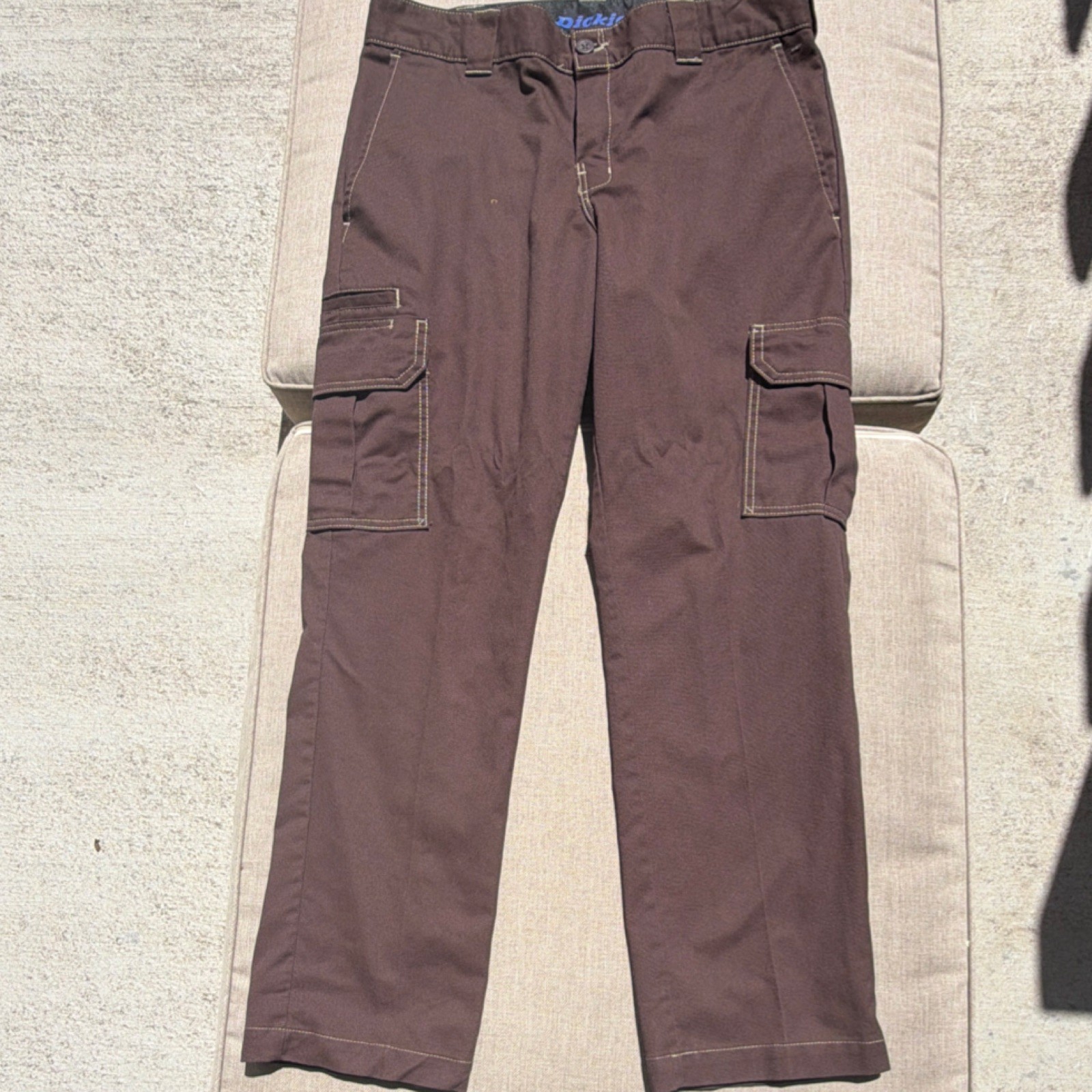 Dickies Flex Slim Straight Work Pants Brown 34×30 WP154CB Construction