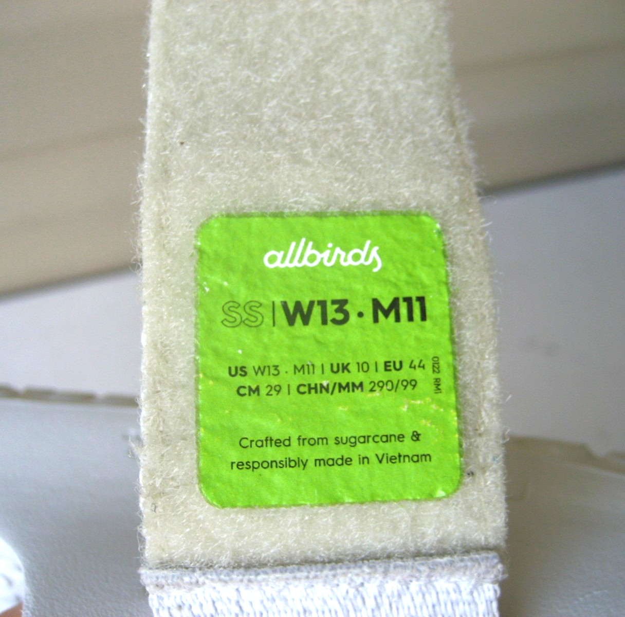 Allbirds Sugar Slider Sandals Womens 13 Mens 11 white Adjustable Strap Sugarcane