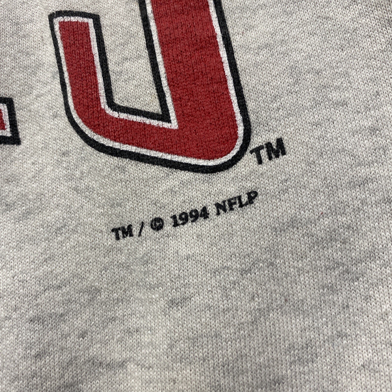 Vintage San Francisco 49ers Sweatshirt Mens L Gray 90S NUTMEG NFL Sweater USA