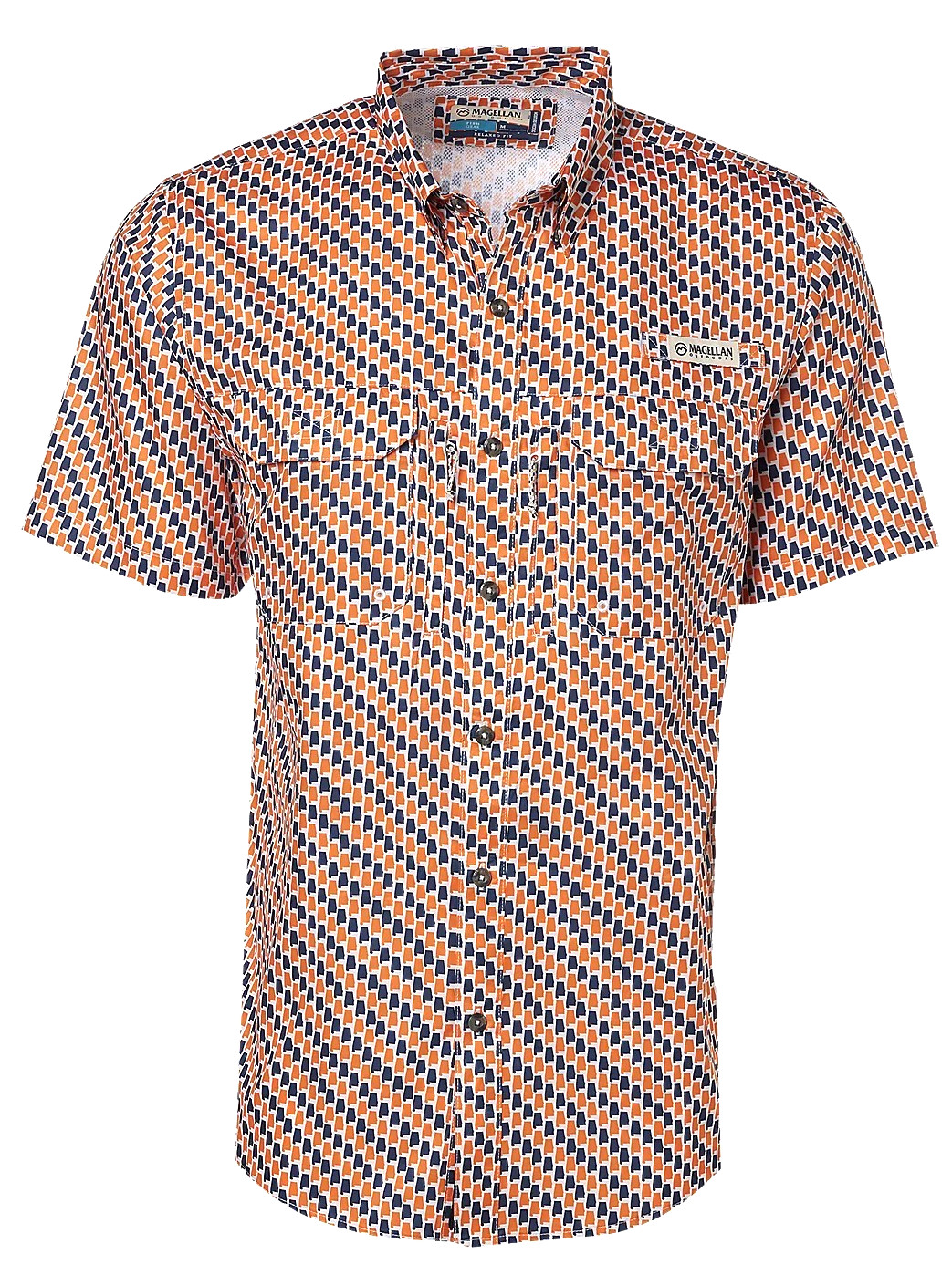 Magellan Auburn Tigers Team Colors Short Sleeve Shirt Local State Size 2X