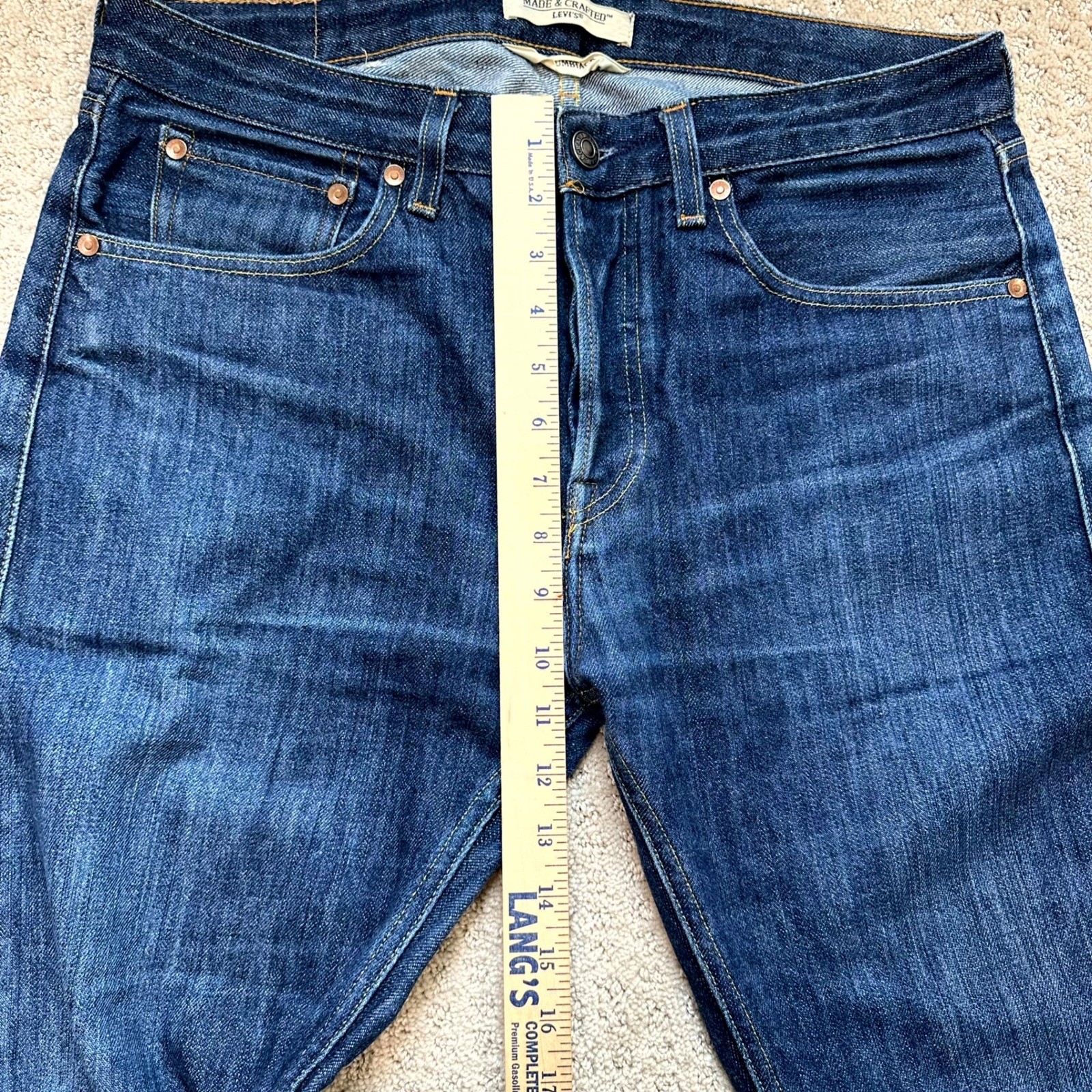 Levi’s Made & Crafted Jeans Thumbtack Slim Tapered Indigo Blue W34 L32 59131