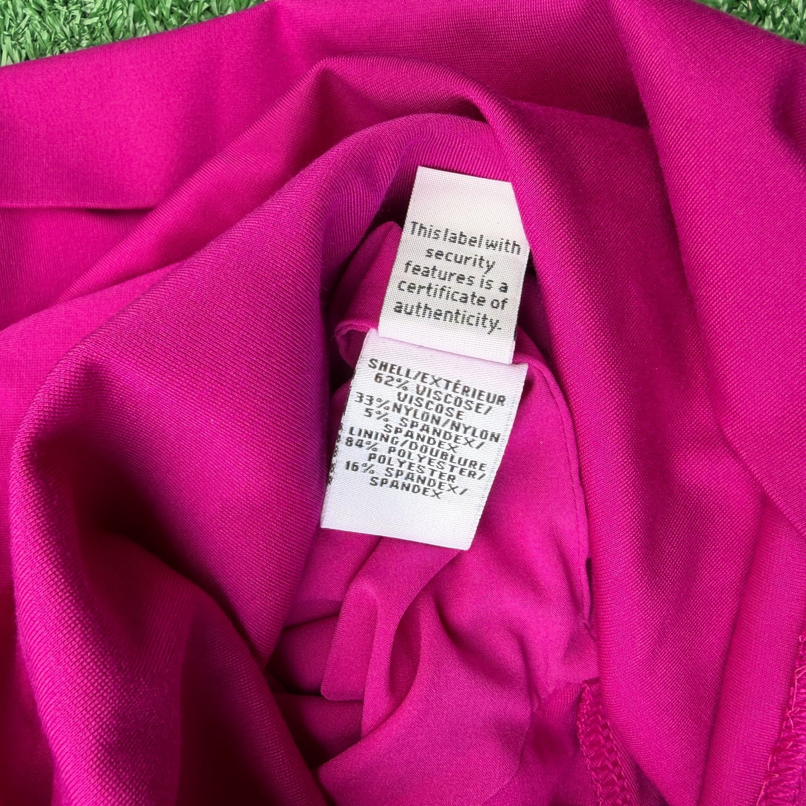 Diane von Furstenberg Bevina Pencil Dress Ruched Size Petite P/S Pink