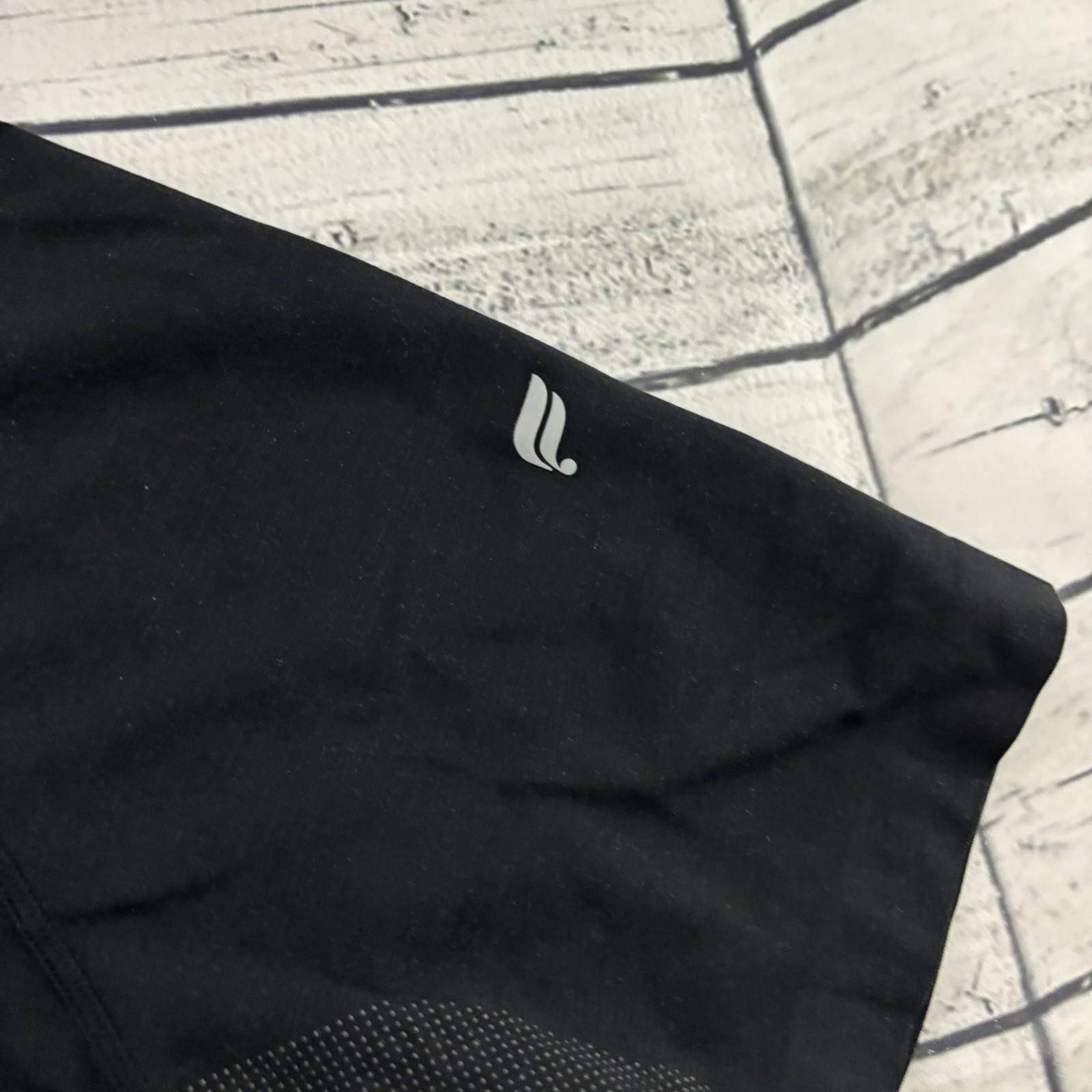 Fabletics Short Sleeve Nylon Poly Athletic T Shirt Men’s Medium Black