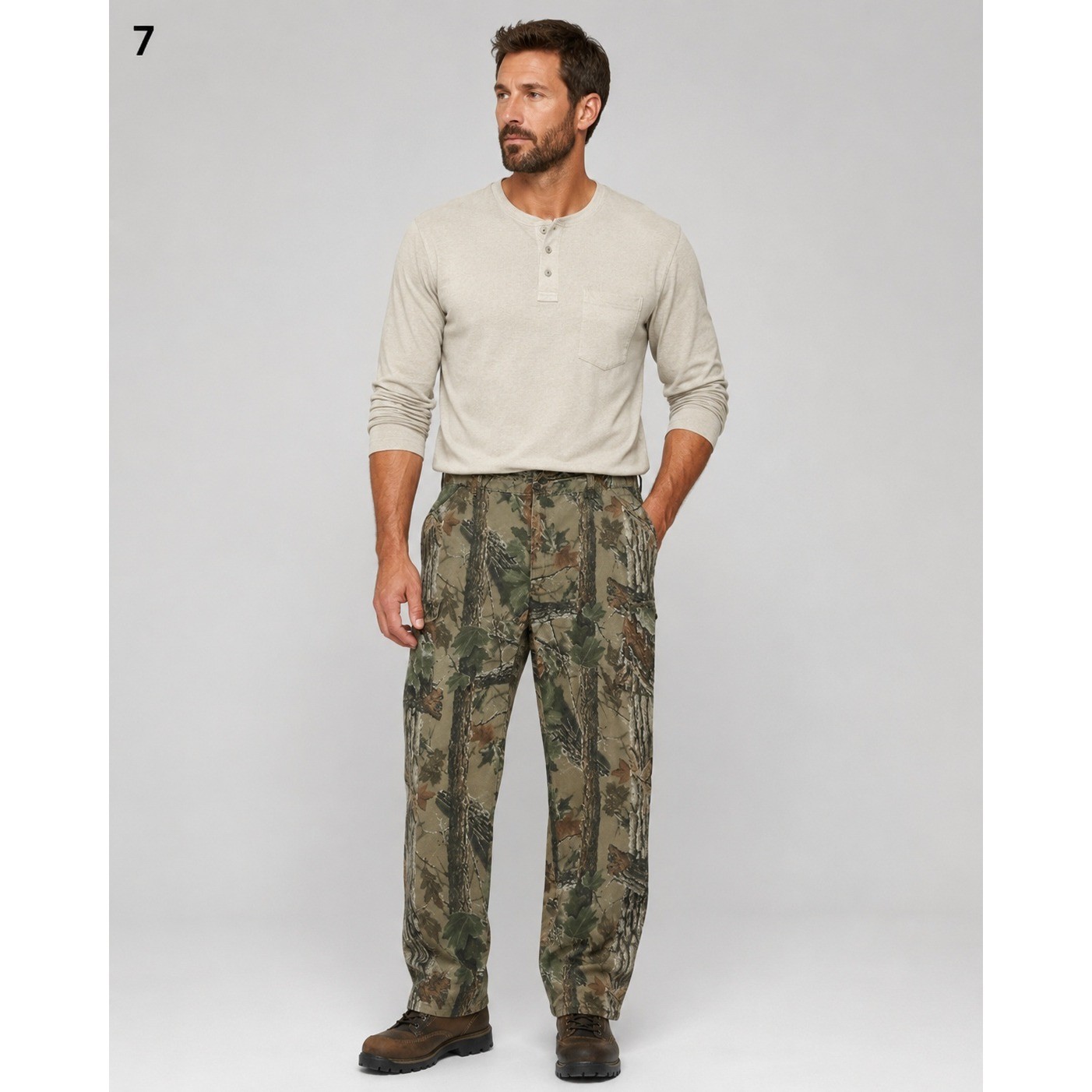 Realtree Liberty Cargo Pants Mens 2XL 44-46 Green Camo Hunting Cinch Waist