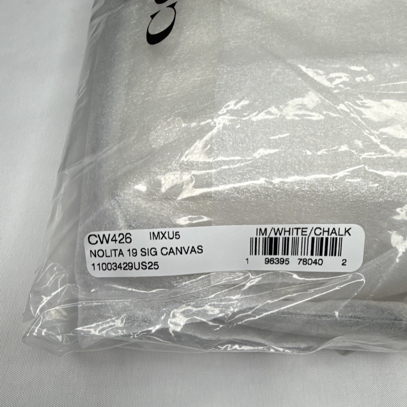 COACH Nolita 19 Wristle Bag Signature Canvas Gold White Chalk CW426