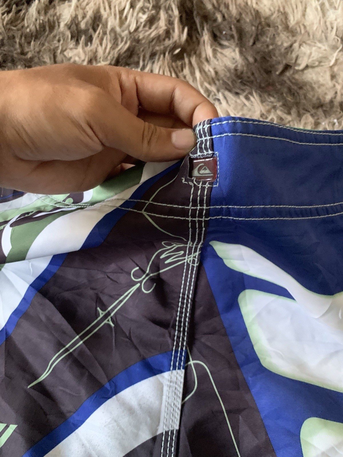 quicksilver boardshorts mens AOP size 33 rare