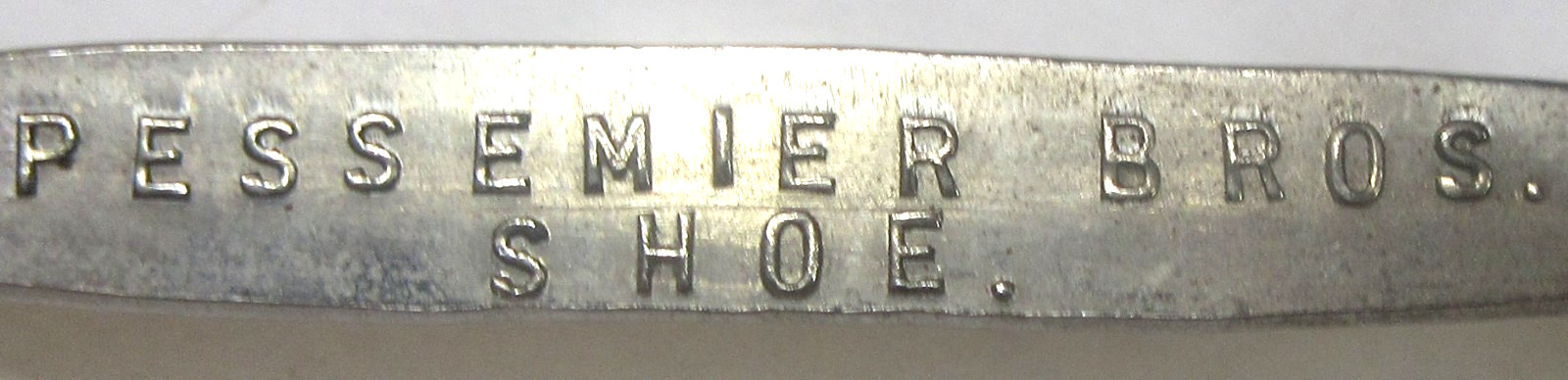early PESSEMIER BROS. Tacoma Washington Shoe Button Hook buttonhook OPENER *