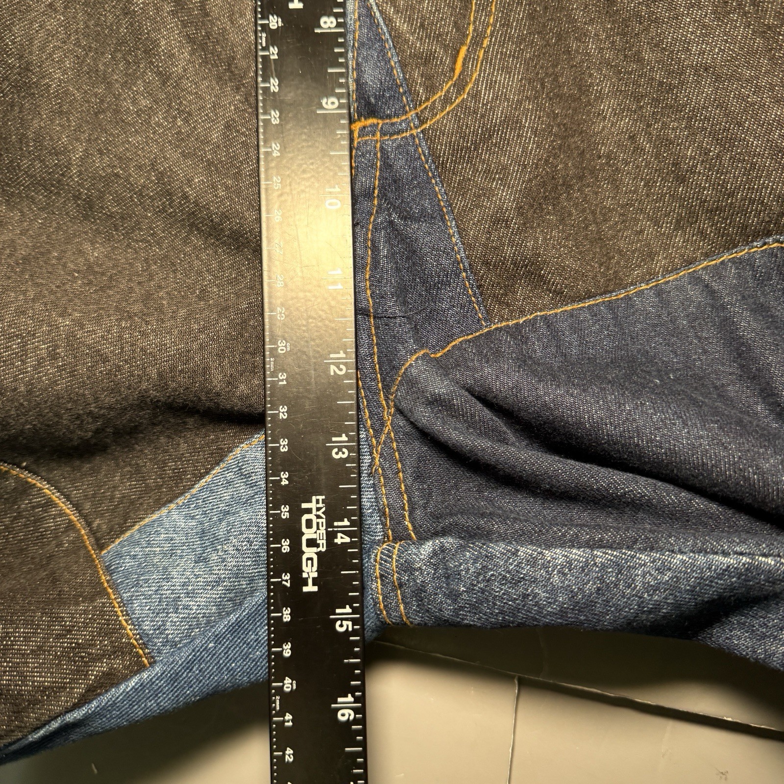 Fubu The Collection Patchwork Denim Jeans Mens 34 33 Taper Baggy Vintage 90s Y2k