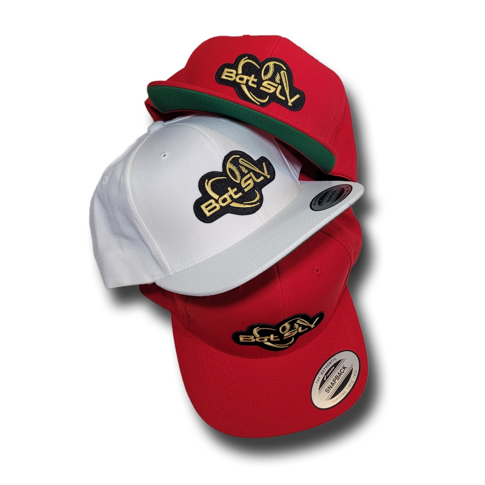 Bat SLV Baseball Snapback Hats Specify Color in Notes