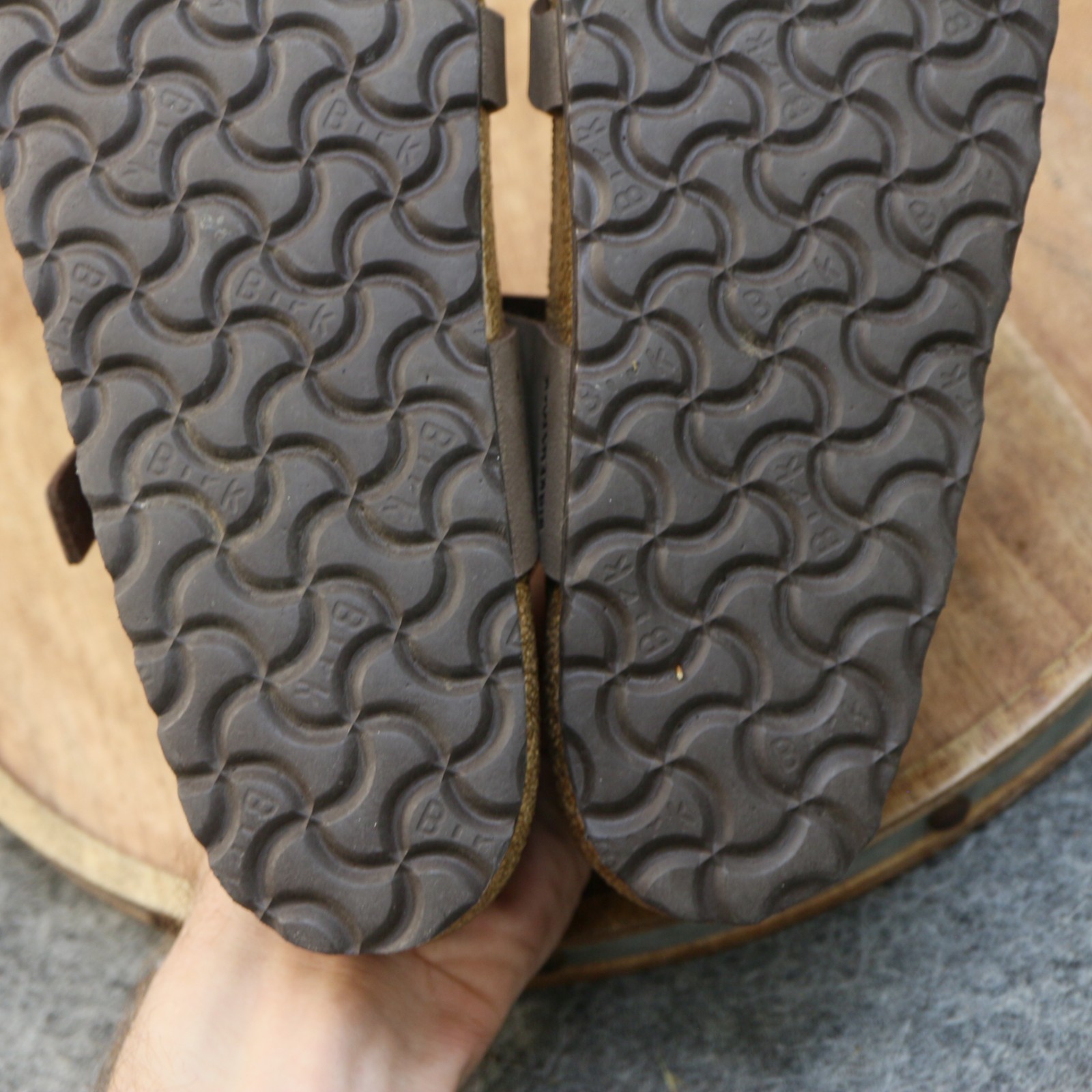 Birkenstock Womens Mayari Birkibuc Mocha Brown Sandals Slide Size 37 US 6 Reg.