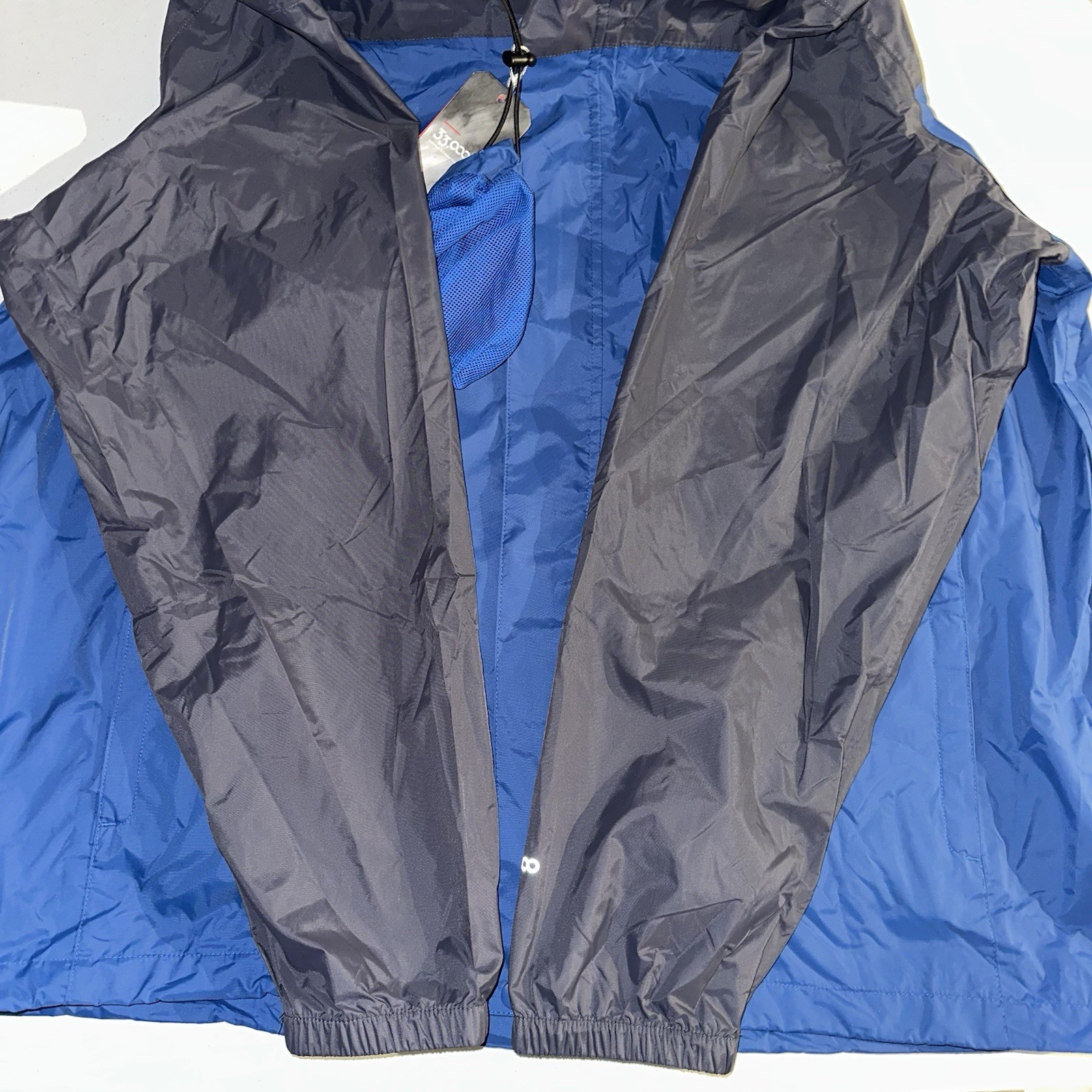 NWT 33000ft Packable Rain Jacket Men’s Size 3XL Waterproof Hooded Sealed Seams