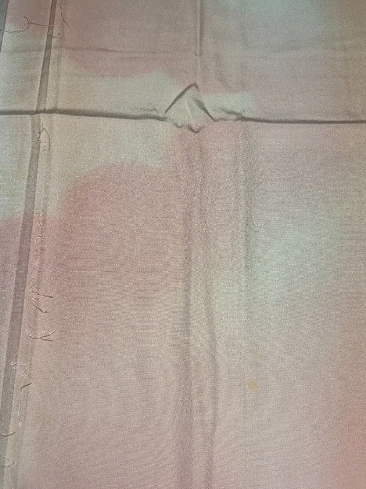Japanese Vintage Kimono Fabric cloth Boro silk pink tradition Dirt 50.7×13.7in