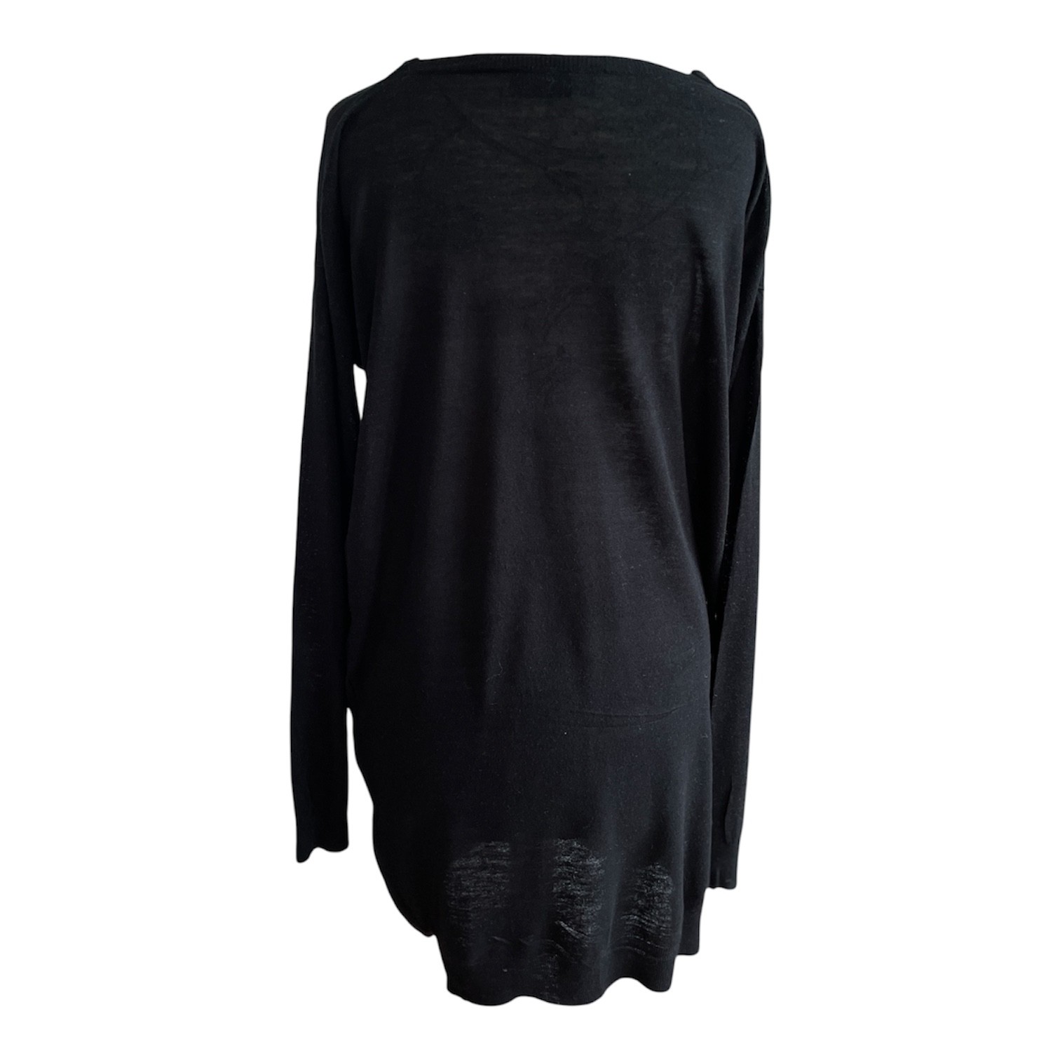 Authentic Stella McCartney Black Silk Blend Tunic Dress Size IT 42 Made in Italy