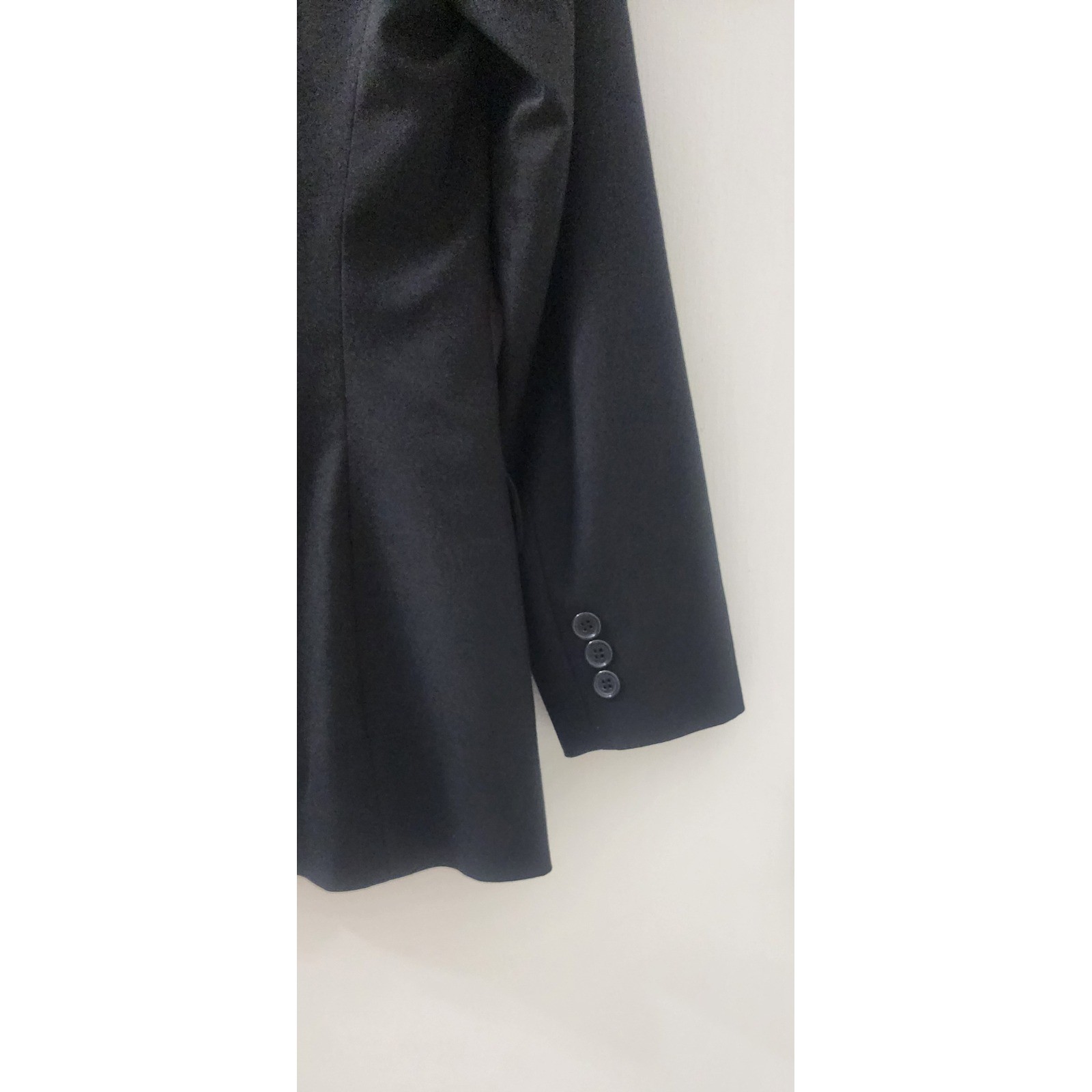 Tiffany & Co. Wardrobe Womens Black Single Button Blazer Jacket Size 4