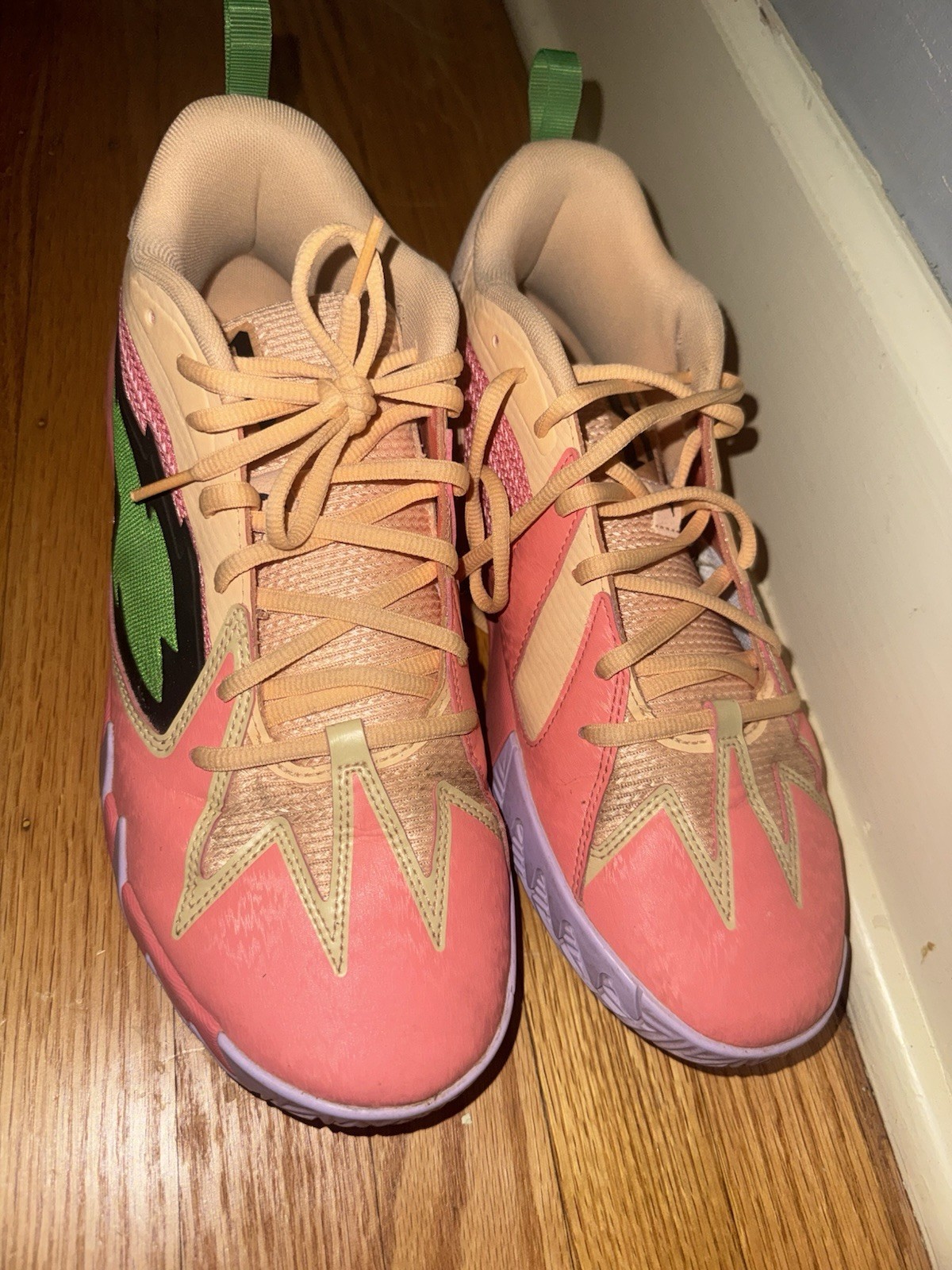 PUMA Scoot Zeros “Georgia Peach” Men’s 9.5 Low Top Lace-Up Basketball 379908-07
