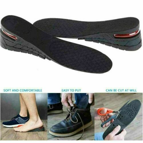 Gel Shoe Insole Invisible Height Increase Heel Lift Taller Insert Pad Silicone
