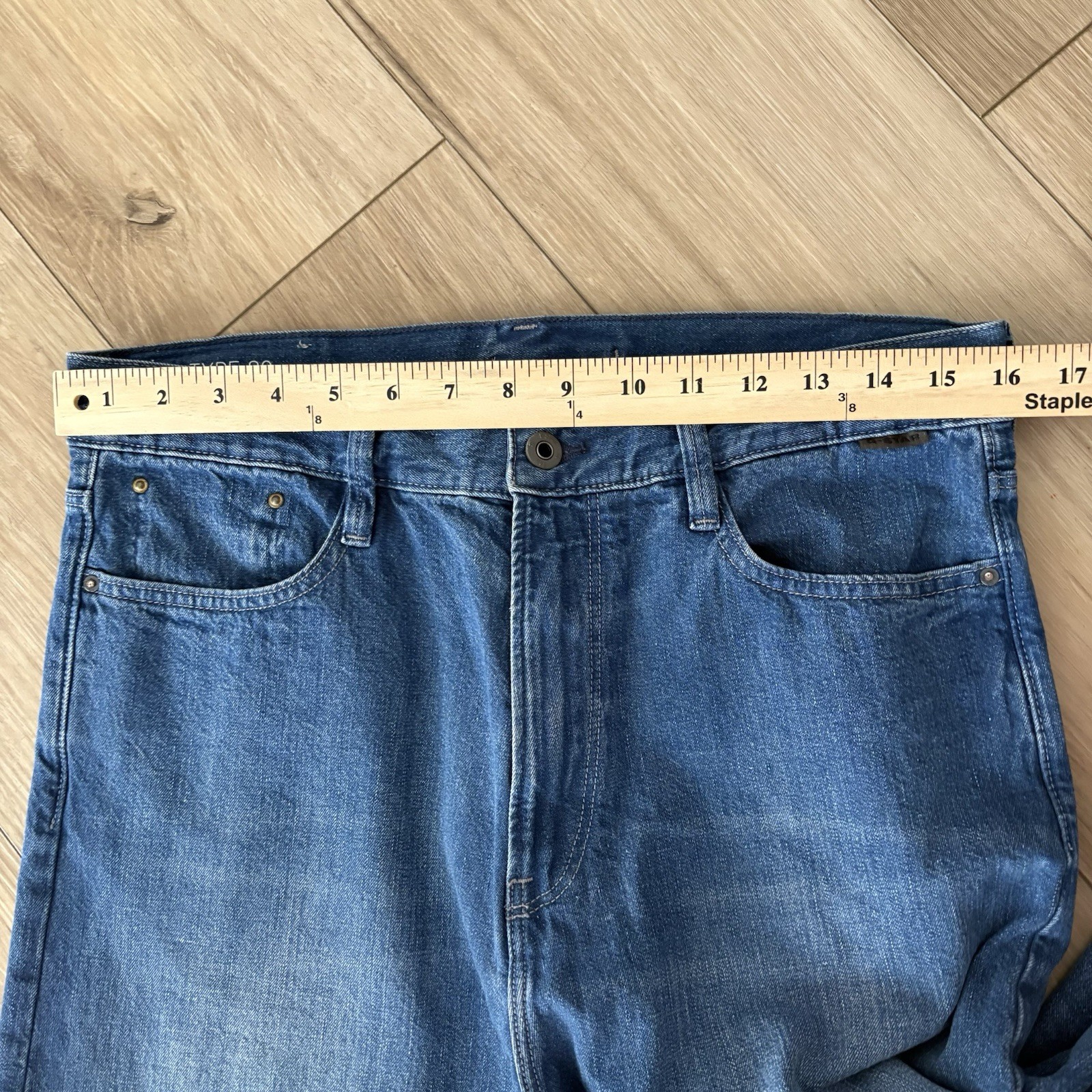 G Star Raw Type 89 Loose Jeans Womens 27×32 Blue Denim High Rise Straight Leg