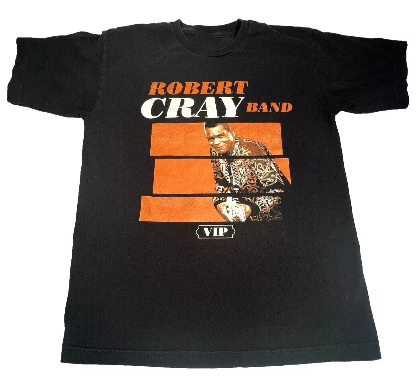 Vtg Robert Cray VIP Band Tour Cotton Black Full Size Shirt For Men