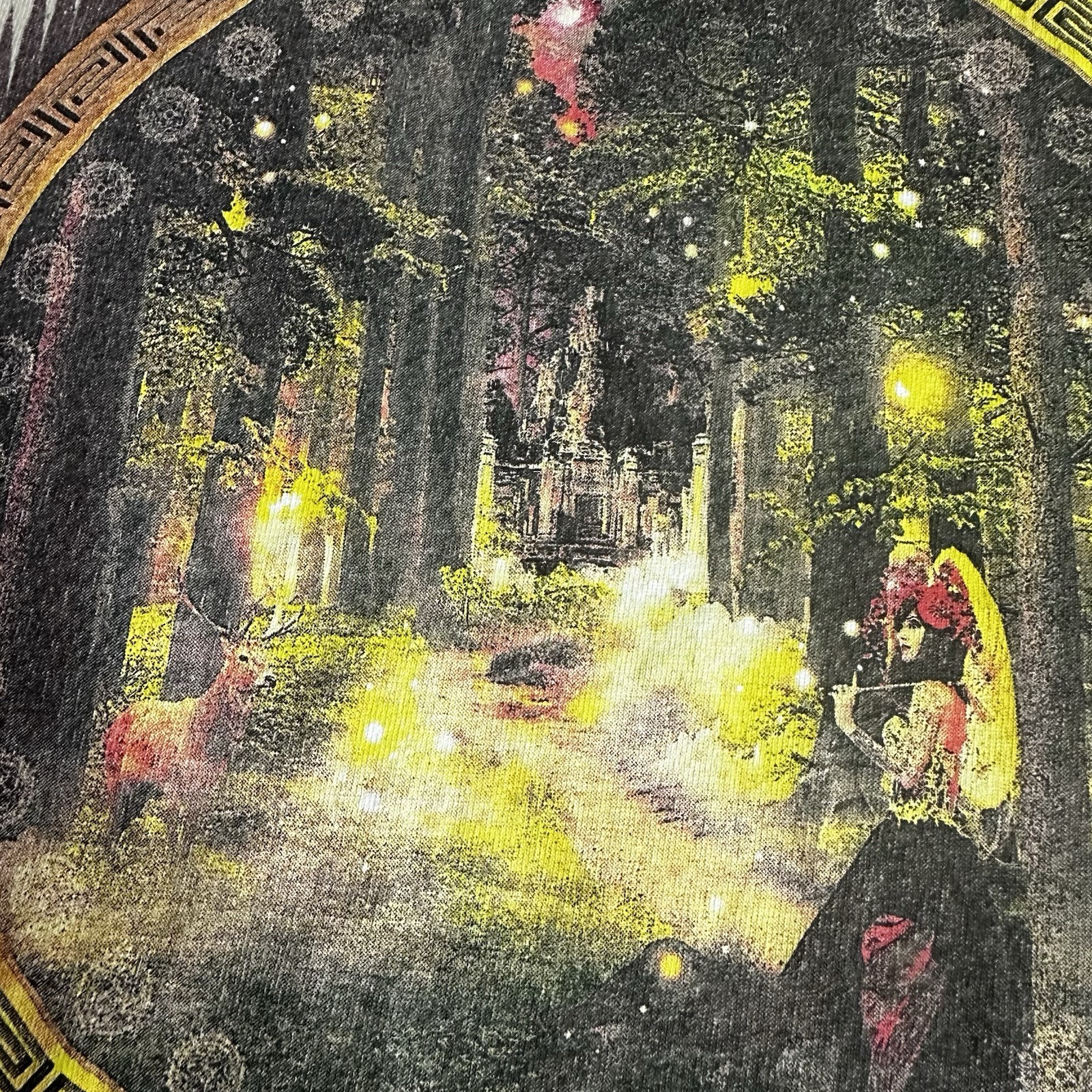 Electric Forest 2015 Shirt Mens Medium EDM Festival Skrillex String Cheese DJ