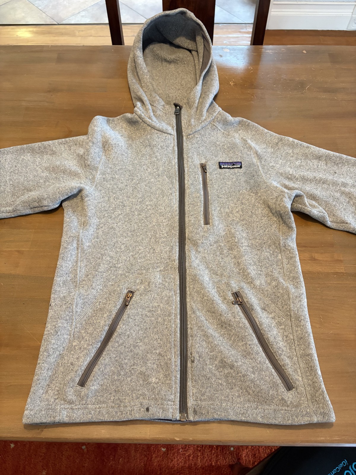 Patagonia Better Sweater Hoodie Mens S Gray Full Zip Fleece Extra Small